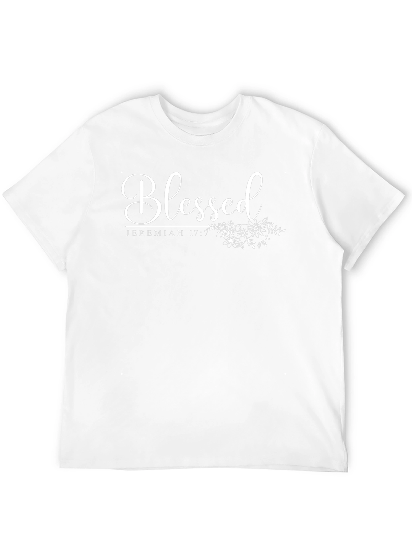 Blessed Jeremiah 17:7 Black T-Shirt