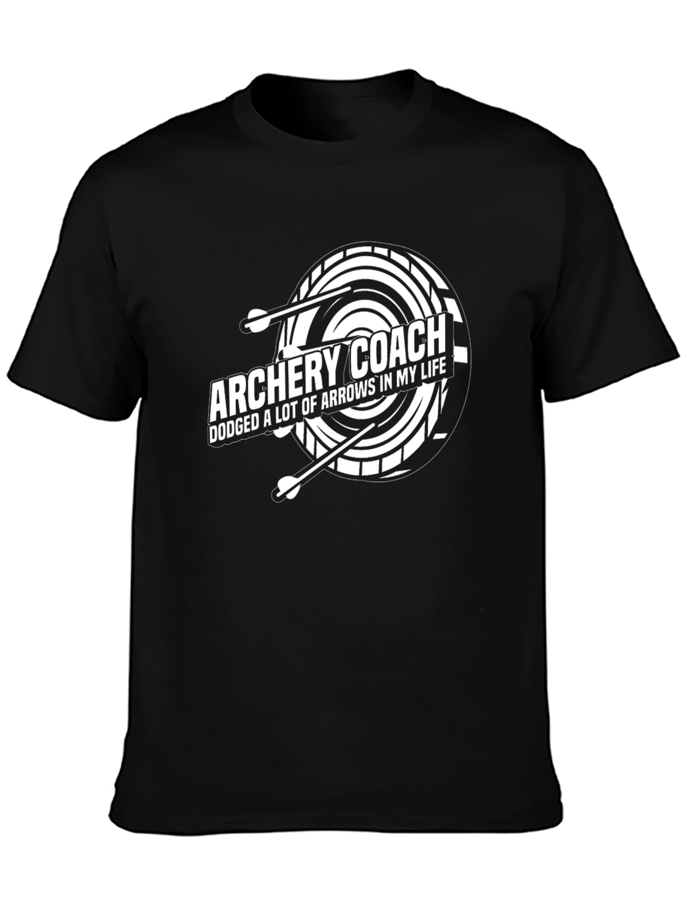 Archery Coach Arrow Dodge Graphic Tee