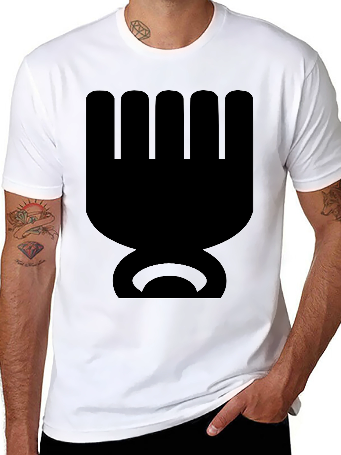 Abstract Symbol Black T-Shirt