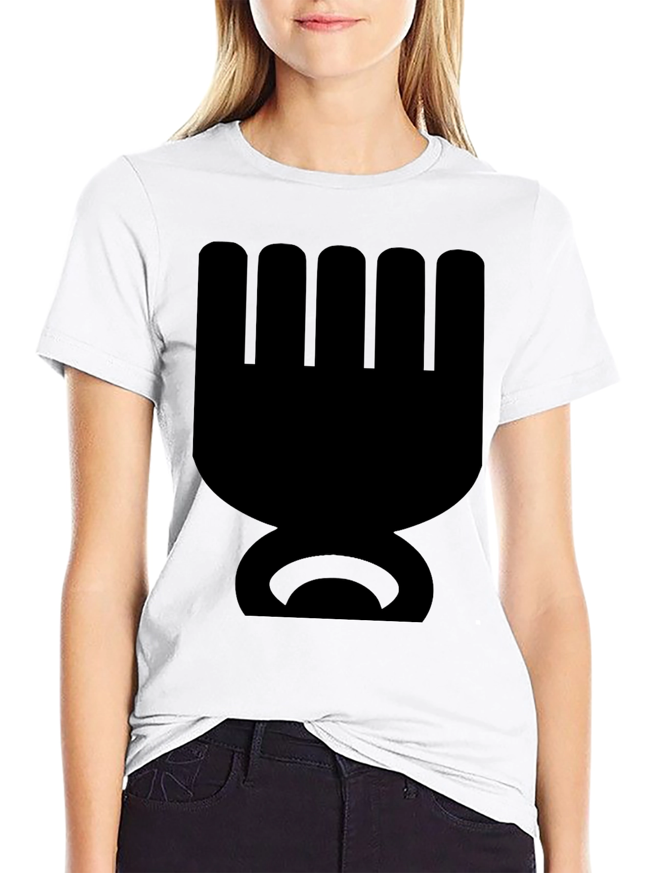 Abstract Symbol Black T-Shirt