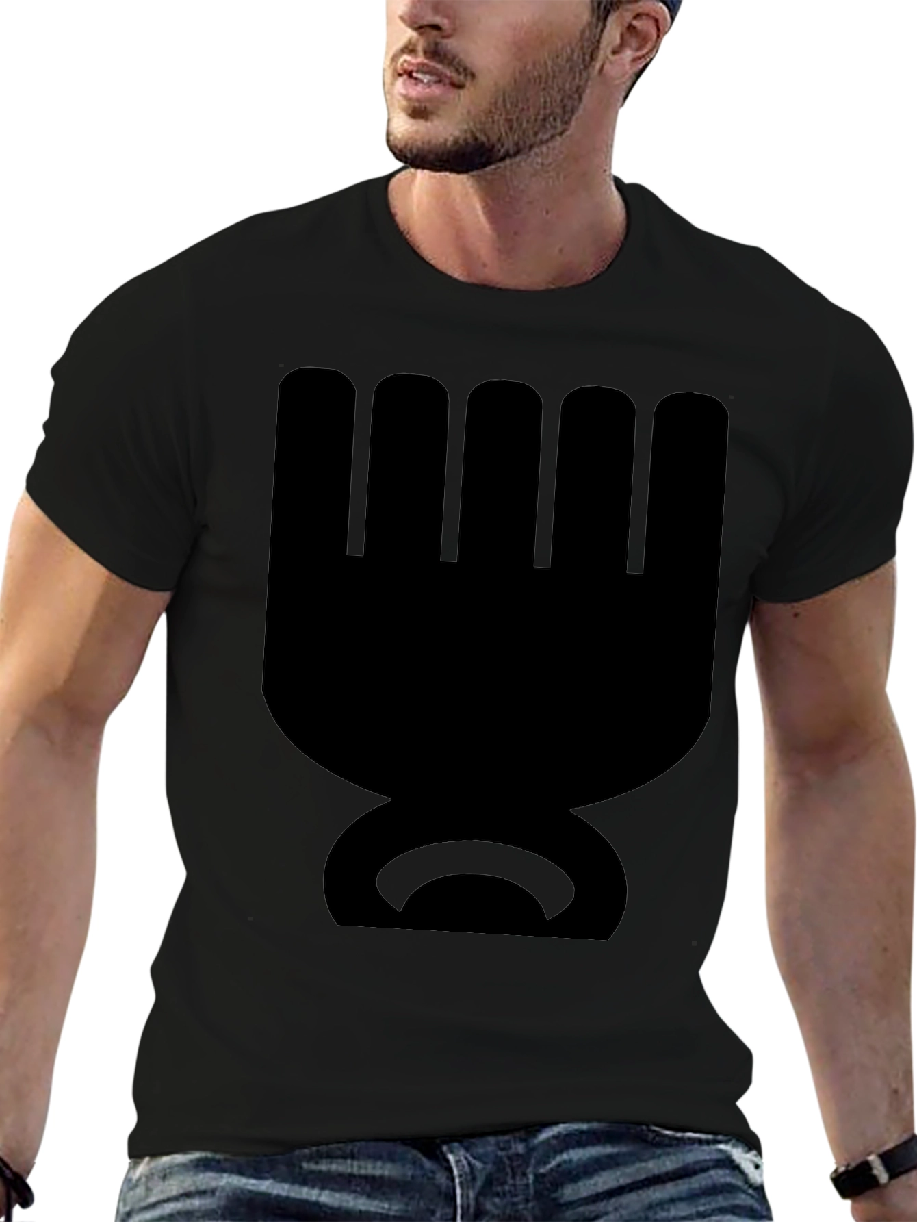 Abstract Symbol Black T-Shirt