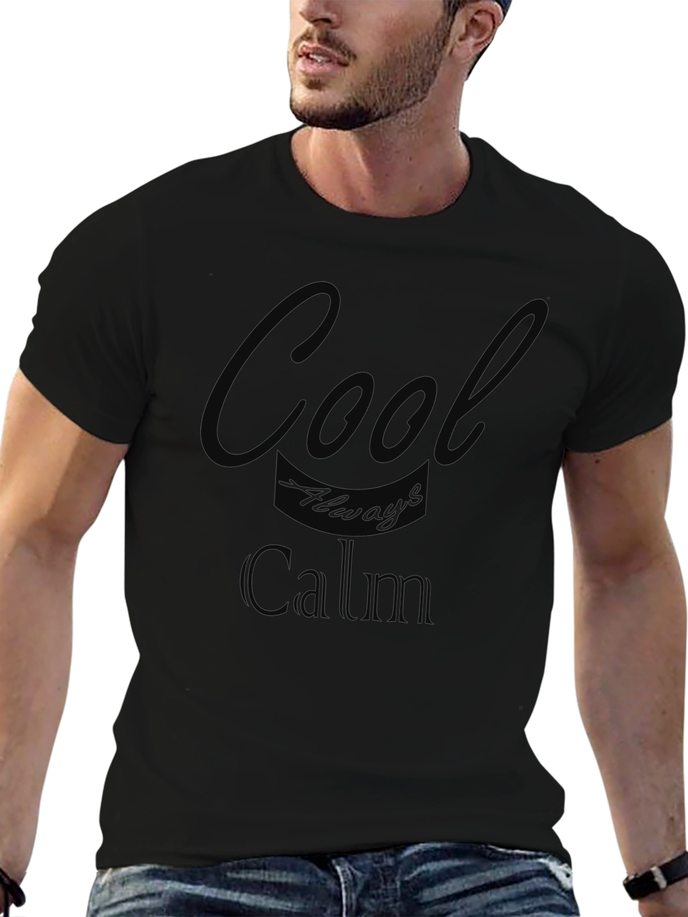 Cool Always Calm Black T-Shirt