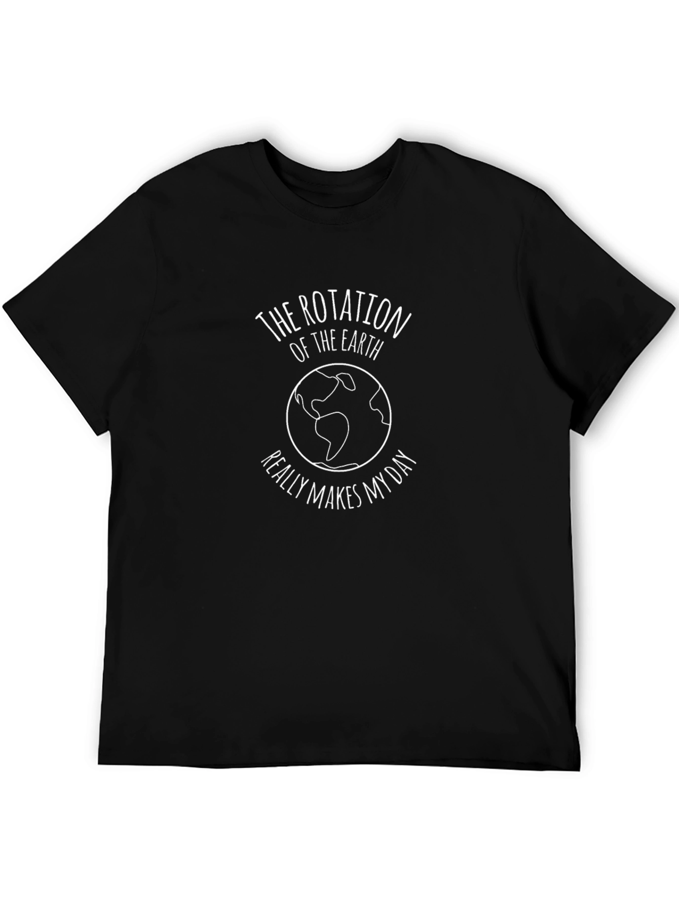 Rotation of the Earth Graphic Tee - Black