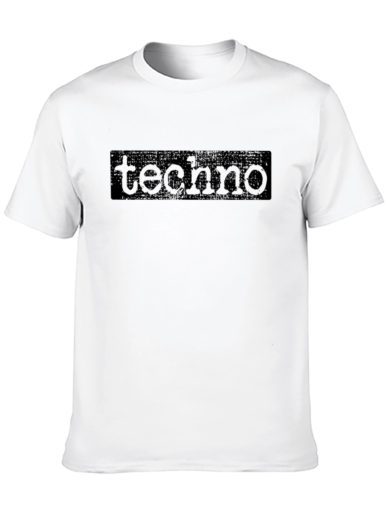 Techno Graphic Tee - Black Cotton Comfort
