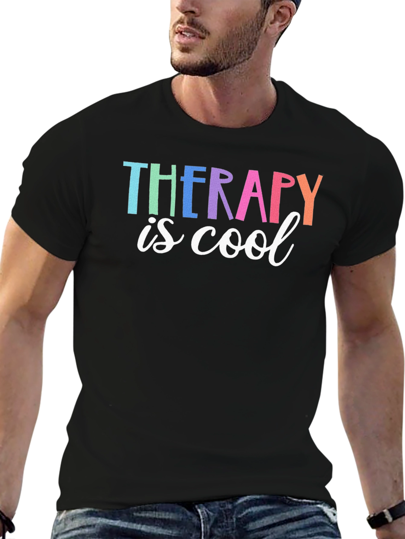 Therapy is Cool Graphic Tee - Unisex Cotton T-Shirt