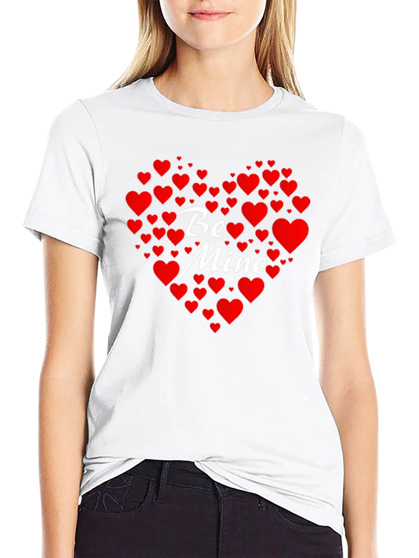 Be Mine Heart Valentines Day T-Shirt