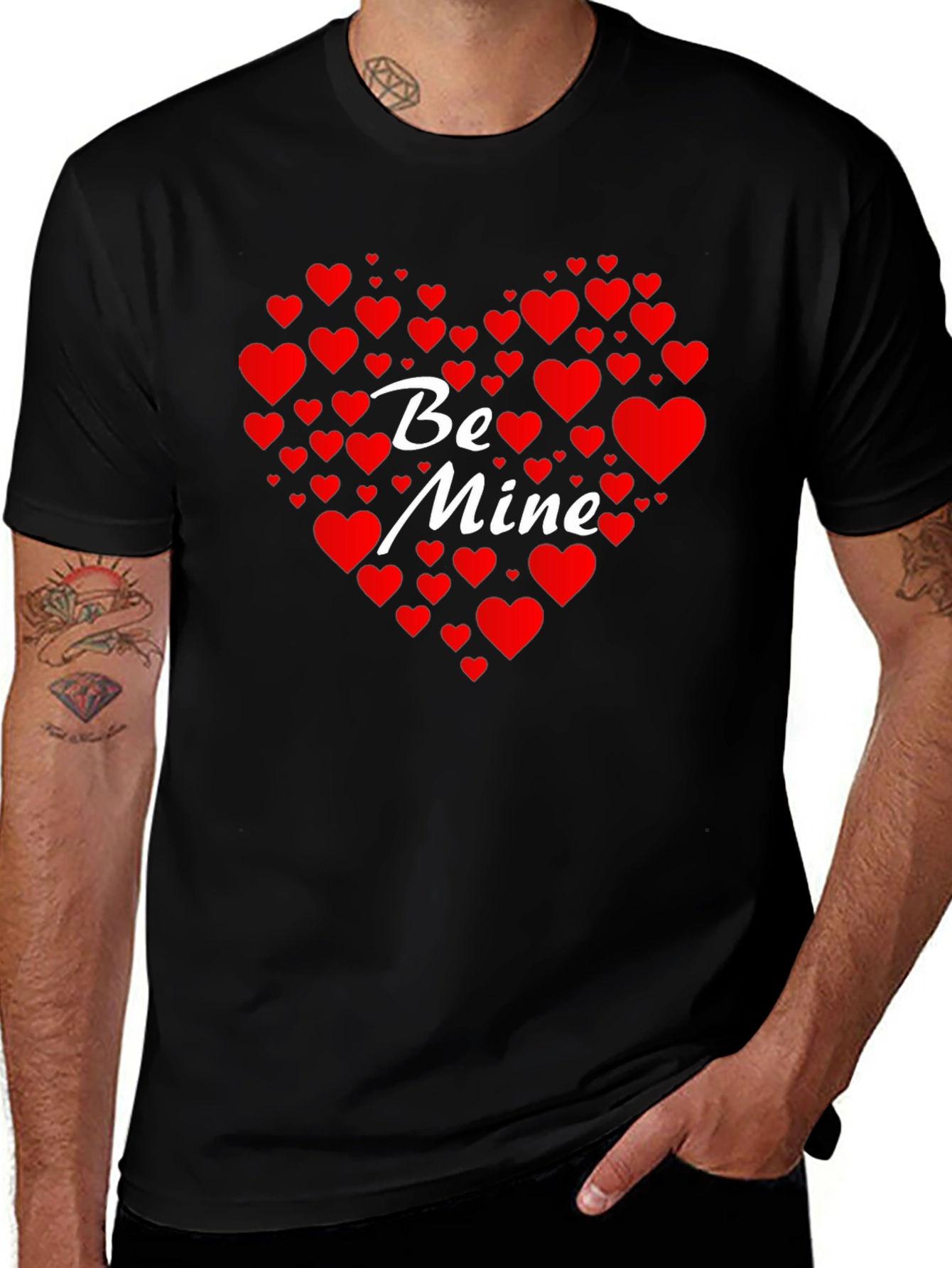 Be Mine Heart Valentines Day T-Shirt