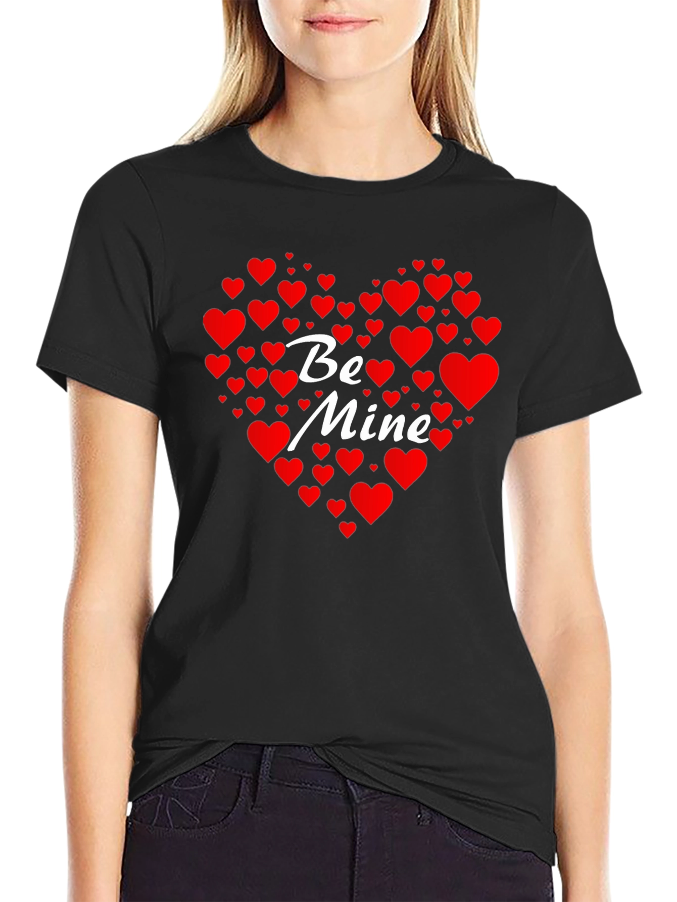 Be Mine Heart Valentines Day T-Shirt