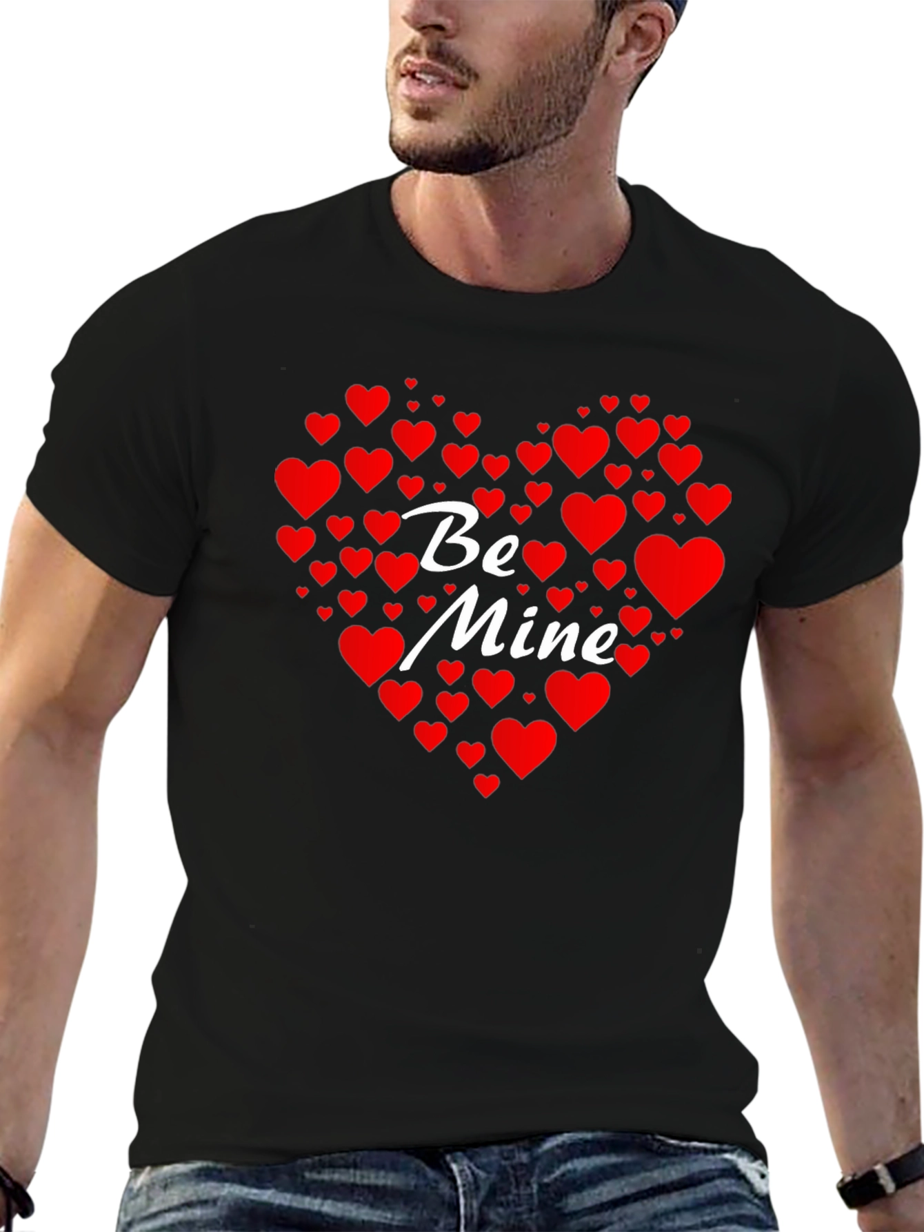 Be Mine Heart Valentines Day T-Shirt