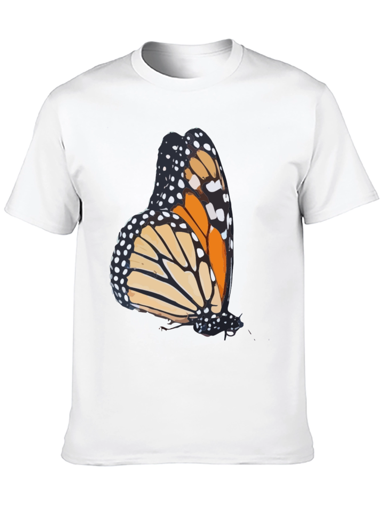 Butterfly Graphic Tee - Stylish Mens Black T-Shirt