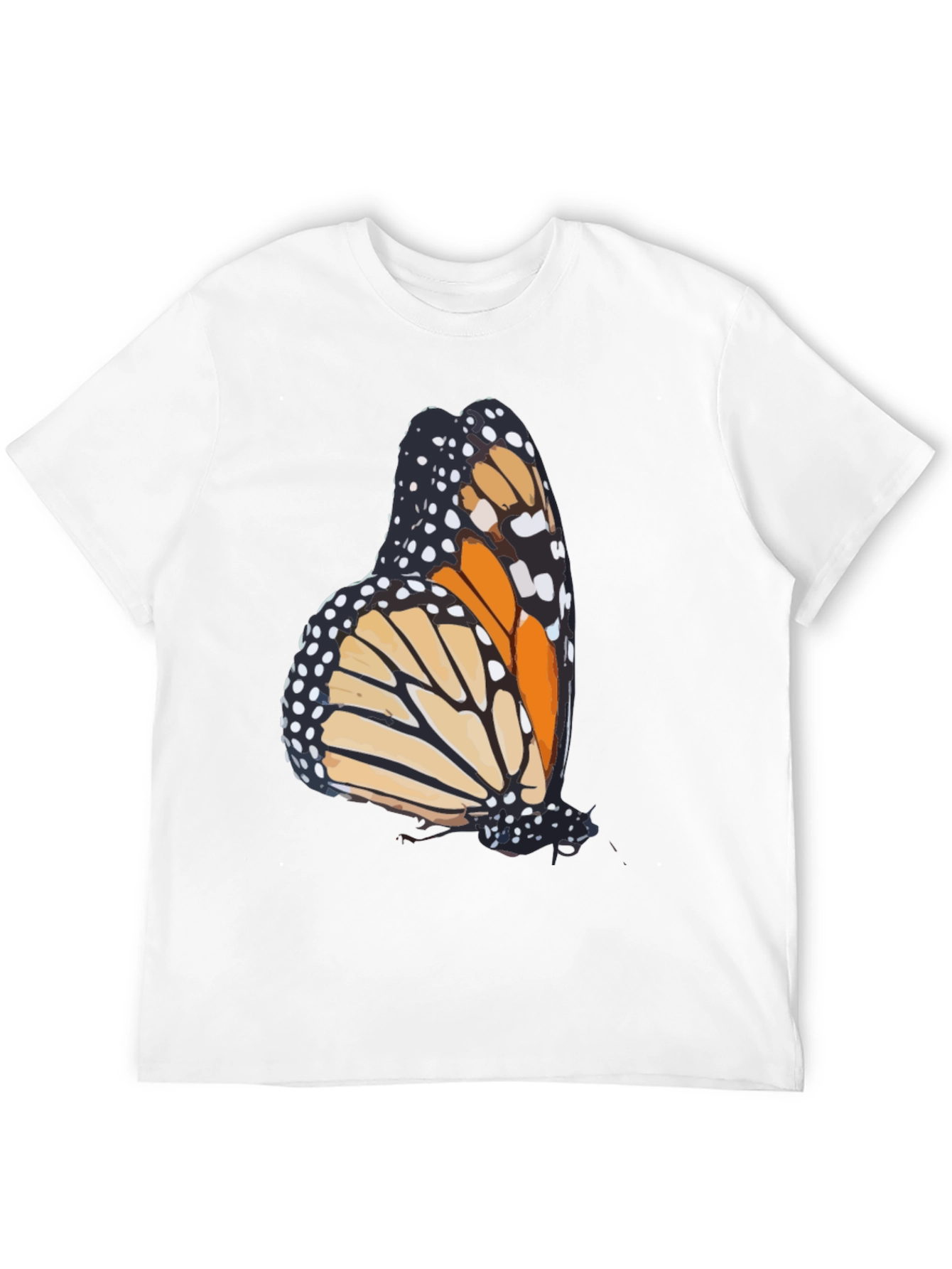Butterfly Graphic Tee - Stylish Mens Black T-Shirt