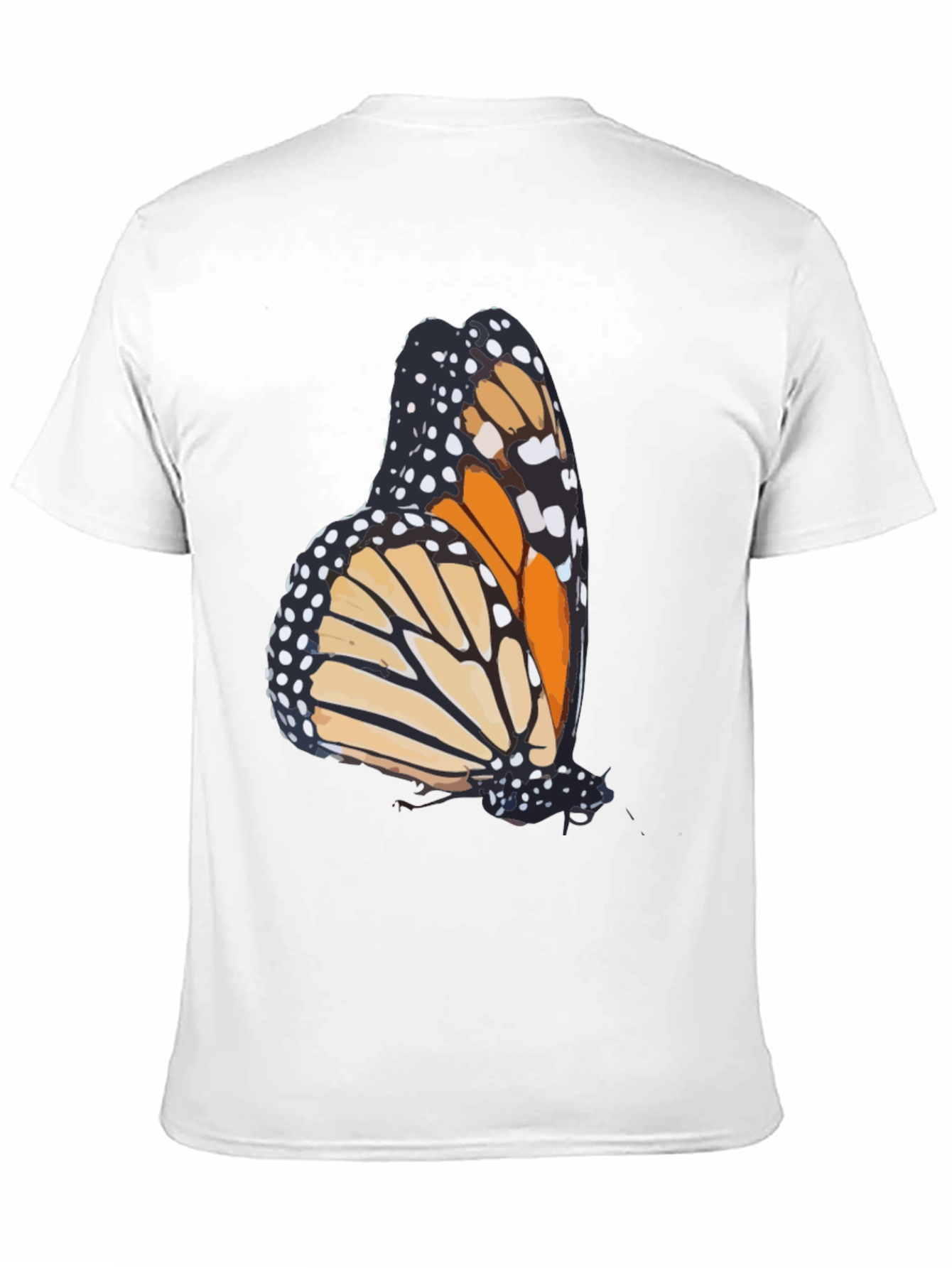 Butterfly Graphic Tee - Stylish Mens Black T-Shirt