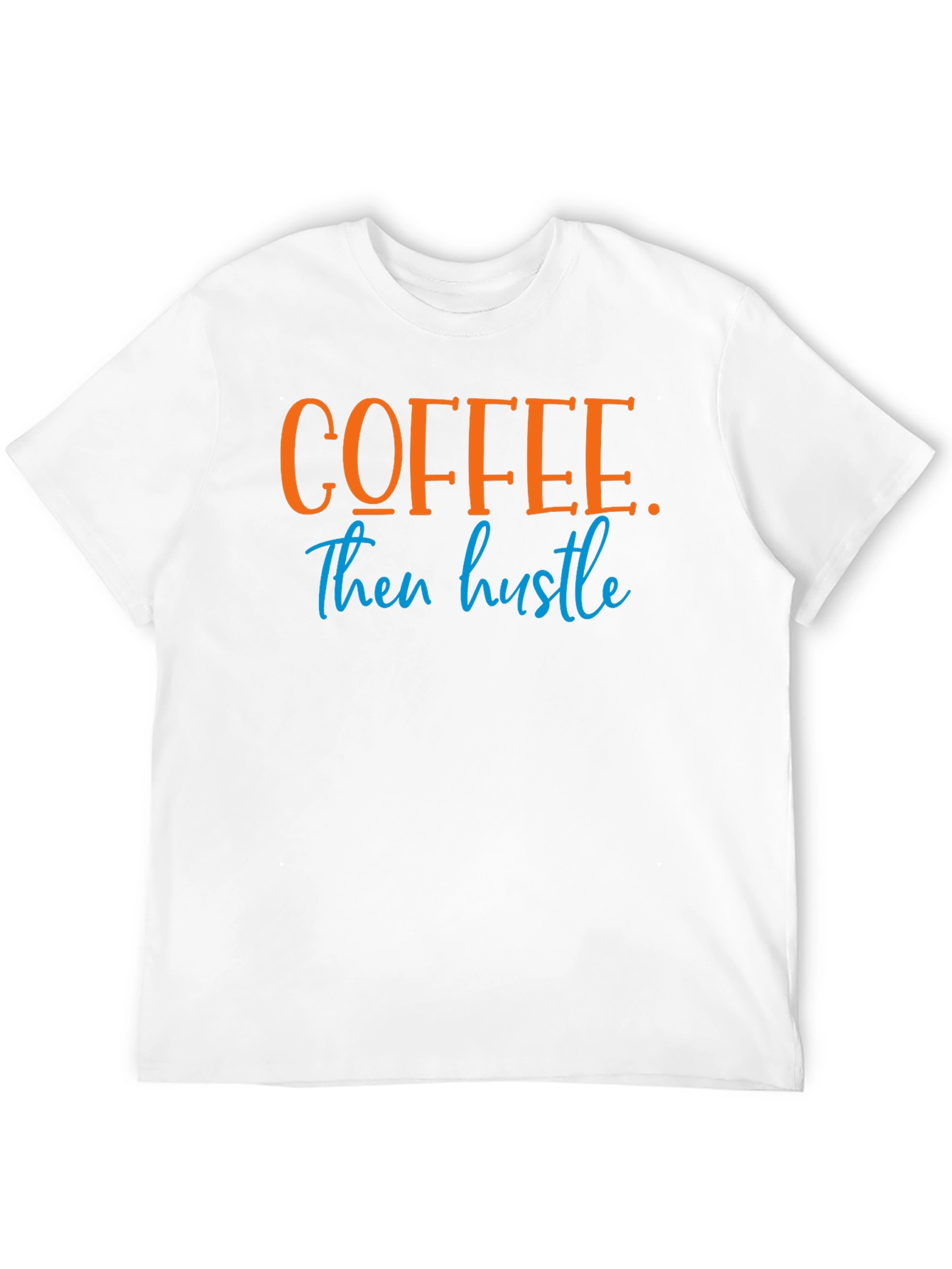 Coffee Then Hustle Graphic Tee - Black