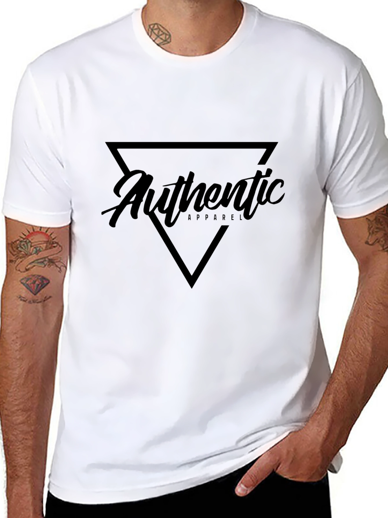 Authentic Apparel Black T-Shirt