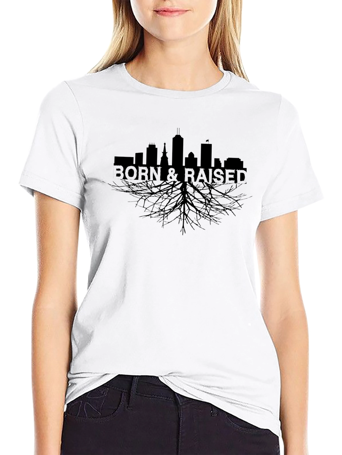 Born & Raised City Skyline T-Shirt