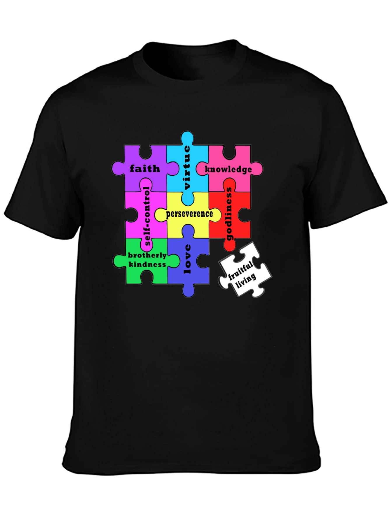Virtues Puzzle Piece T-Shirt