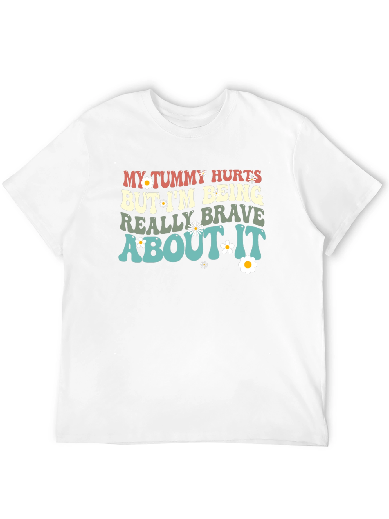 Tummy Hurts Funny Graphic Tee