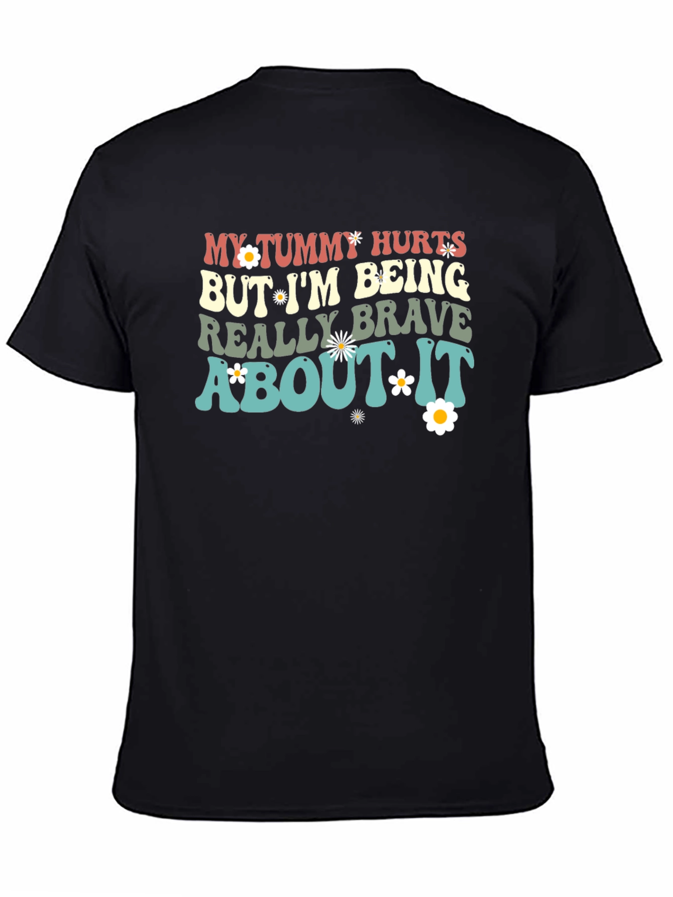 Tummy Hurts Funny Graphic Tee