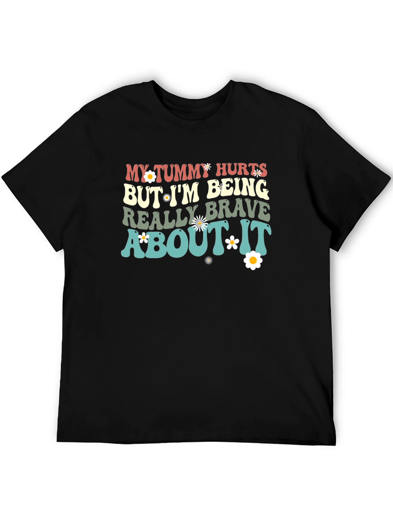 Tummy Hurts Funny Graphic Tee