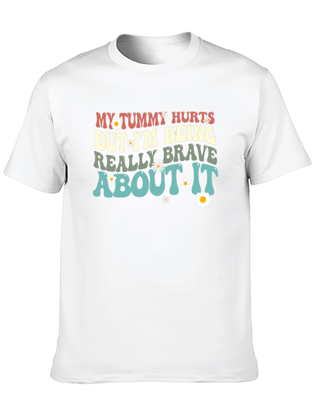 Tummy Hurts Funny Graphic Tee
