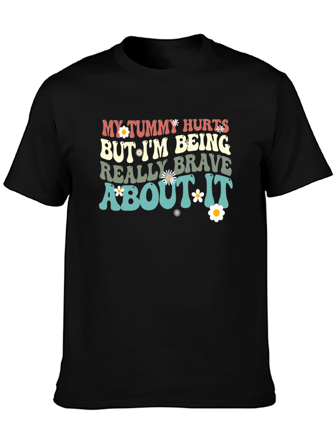 Tummy Hurts Funny Graphic Tee