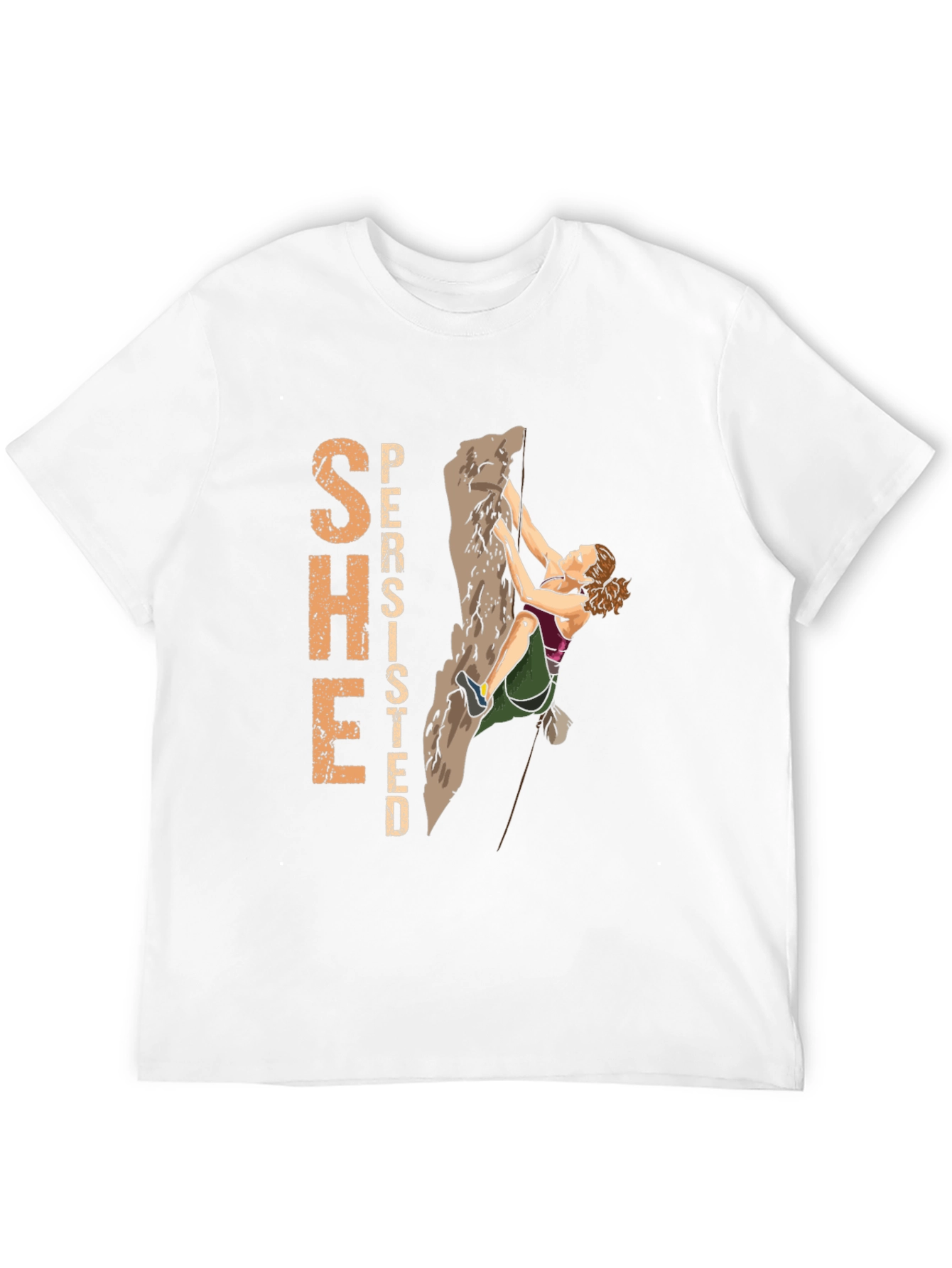 She Persisted Climbing T-Shirt - Black