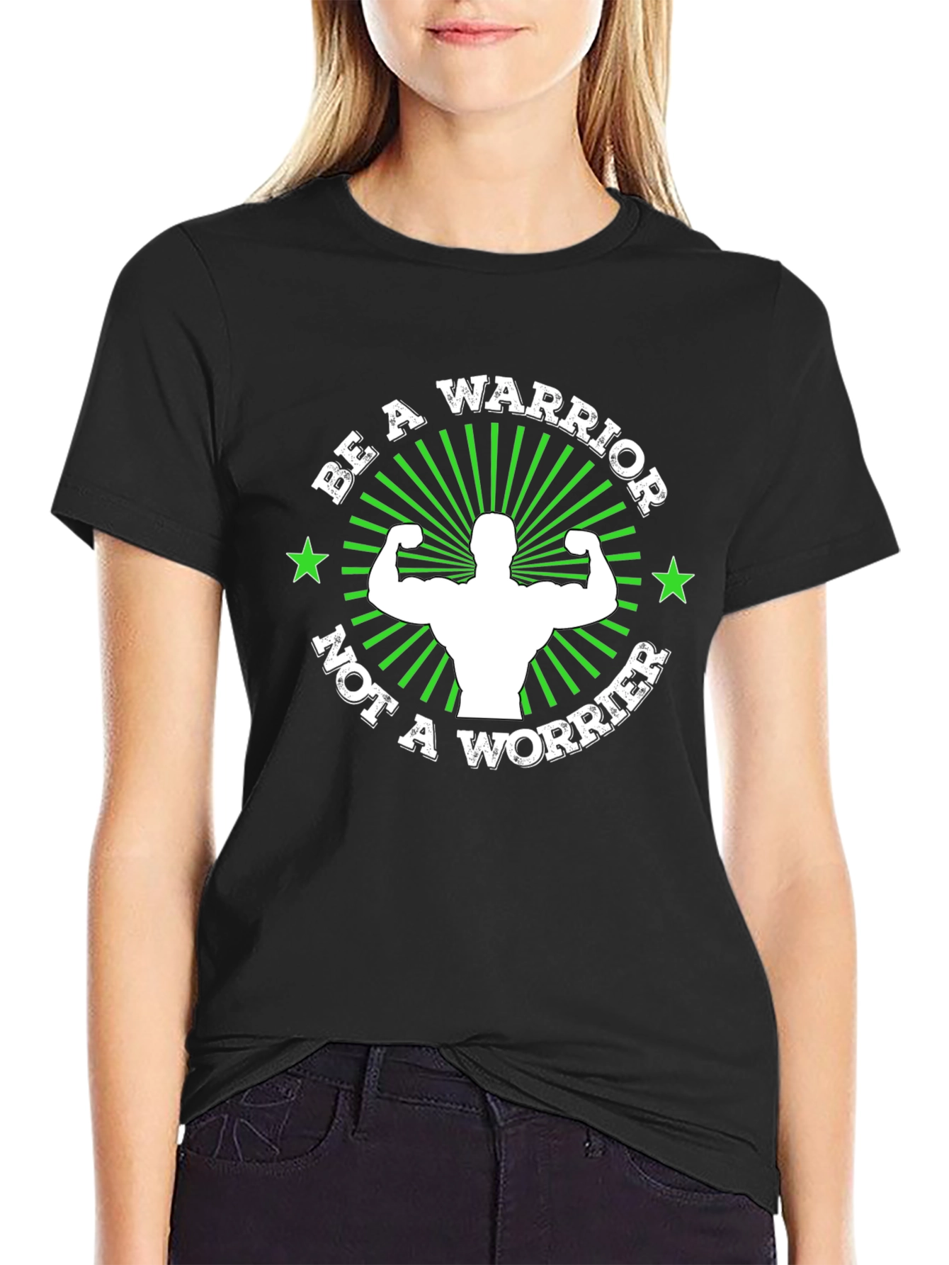 Be A Warrior T-Shirt: Motivational Gym Wear