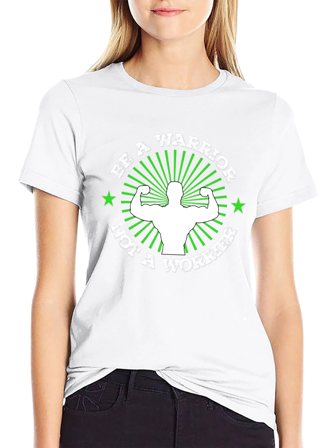 Be A Warrior T-Shirt: Motivational Gym Wear