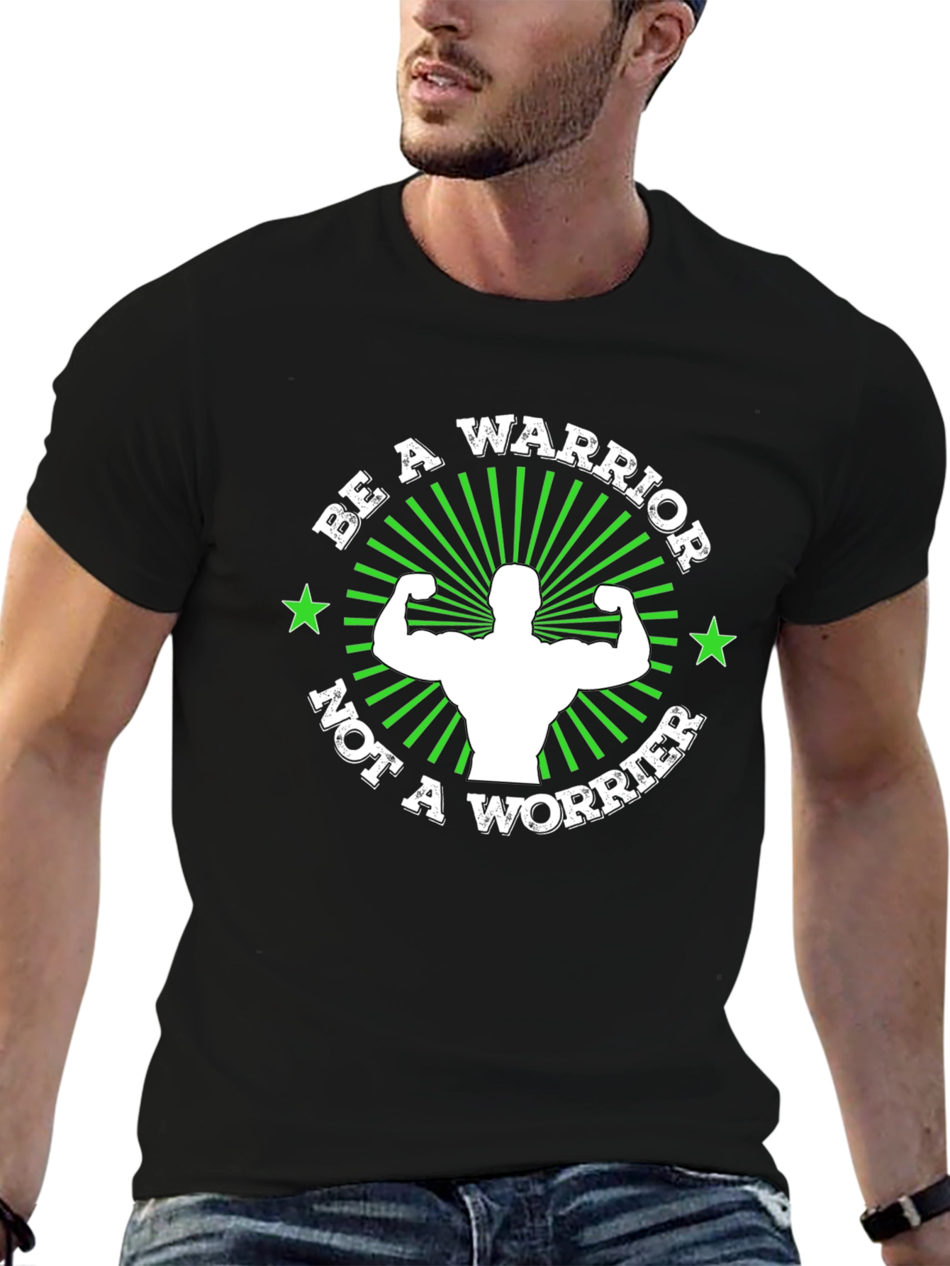 Be A Warrior T-Shirt: Motivational Gym Wear