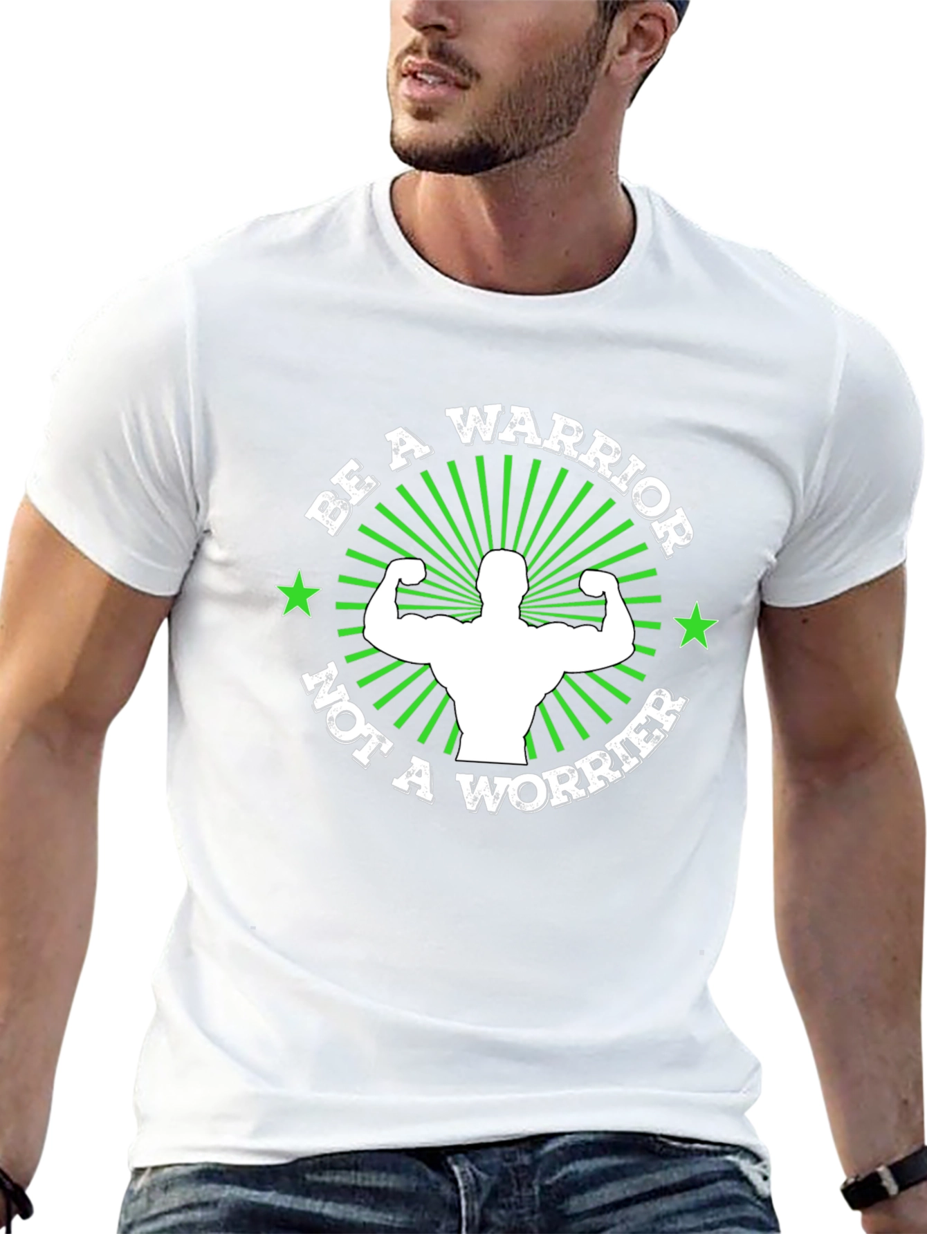 Be A Warrior T-Shirt: Motivational Gym Wear