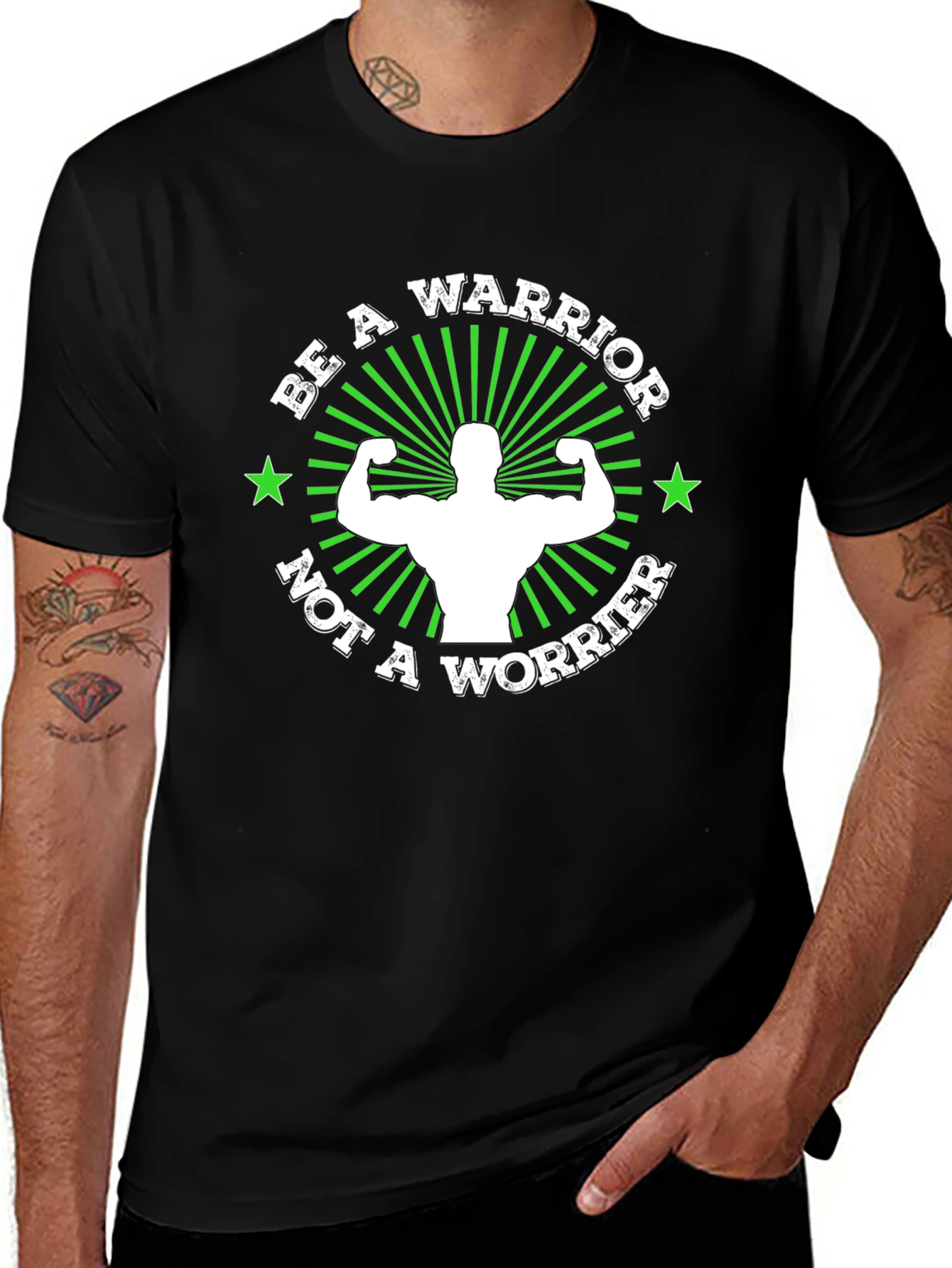 Be A Warrior T-Shirt: Motivational Gym Wear