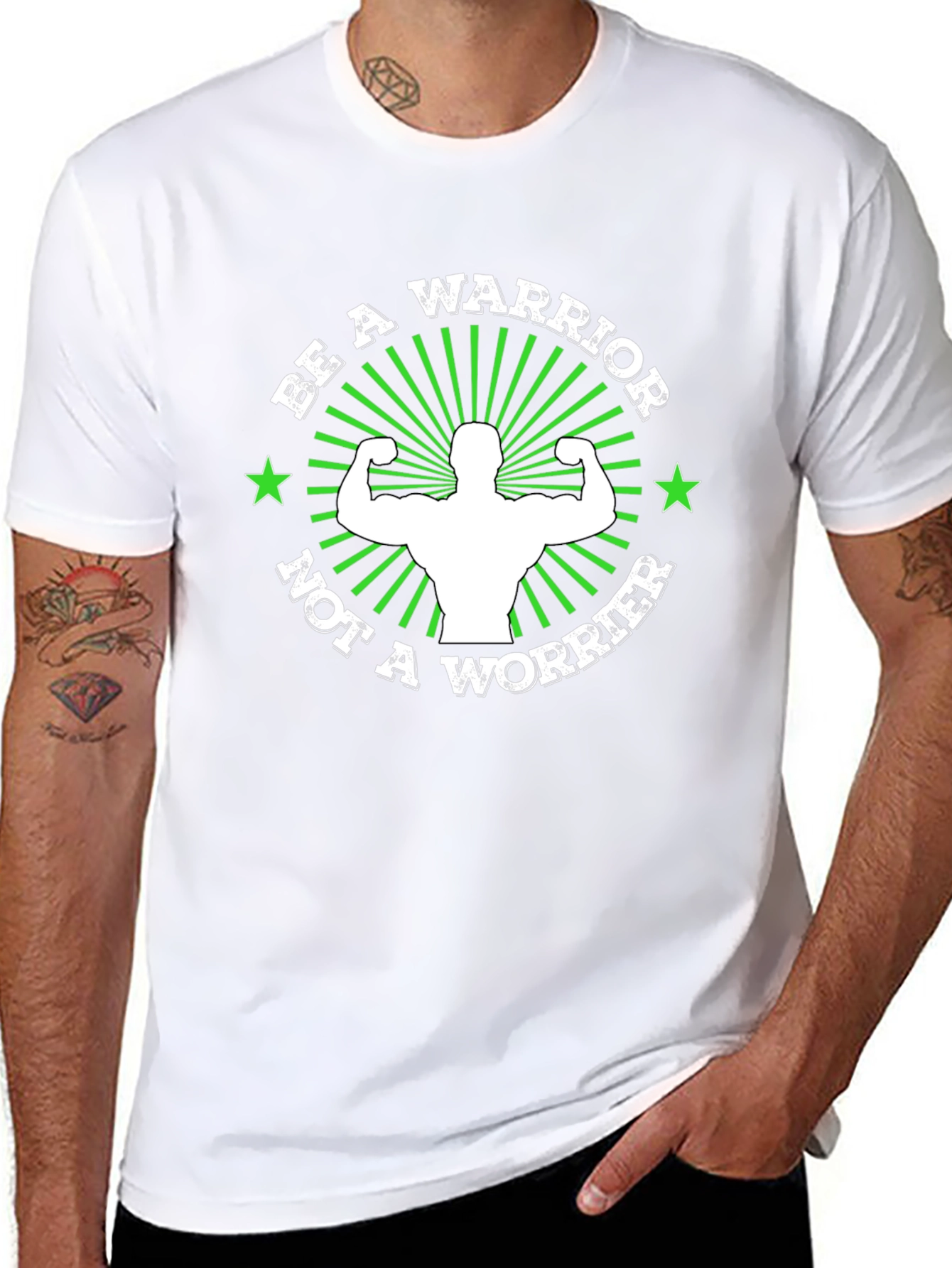 Be A Warrior T-Shirt: Motivational Gym Wear