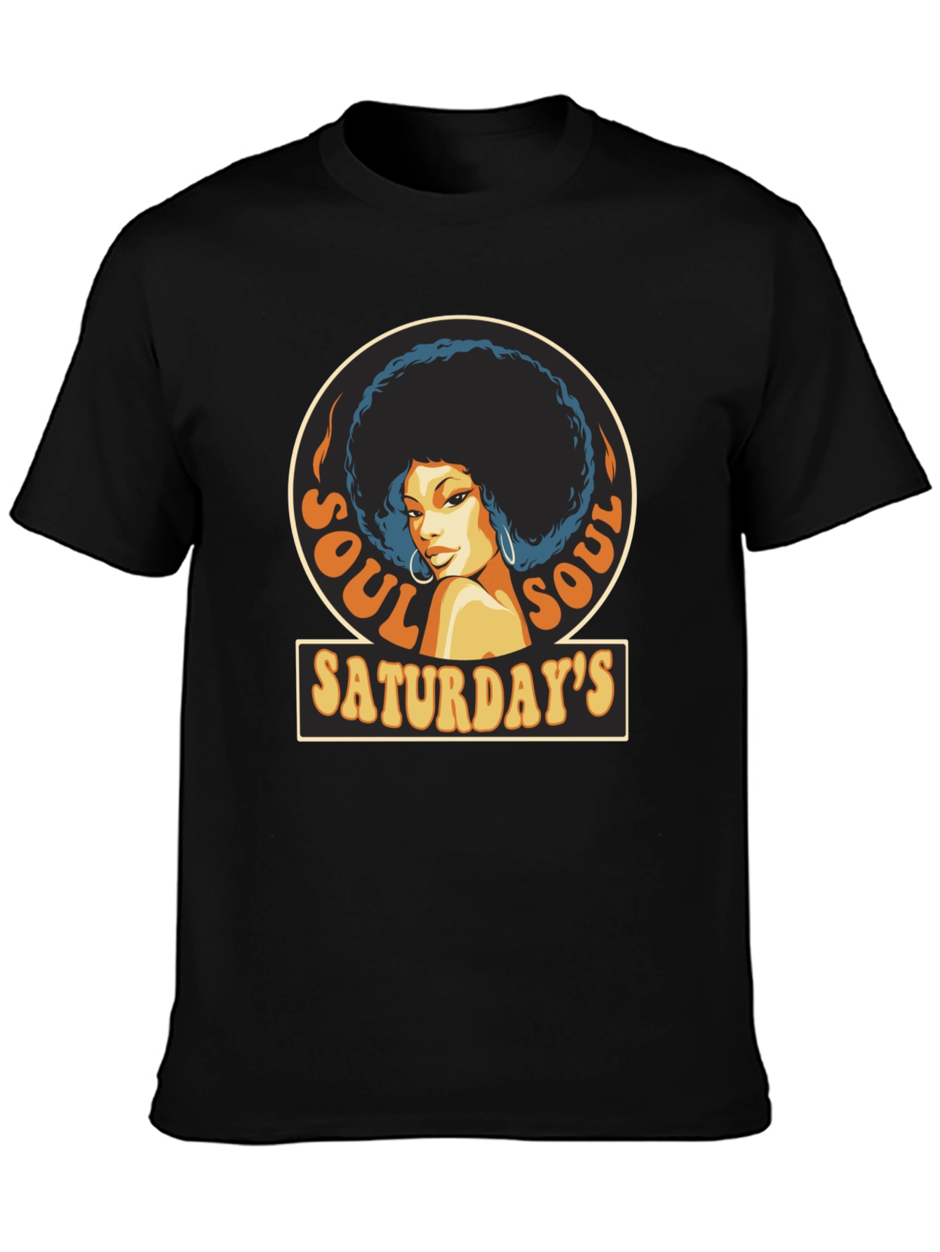 Soul Saturdays T-Shirt - Retro Afro Design