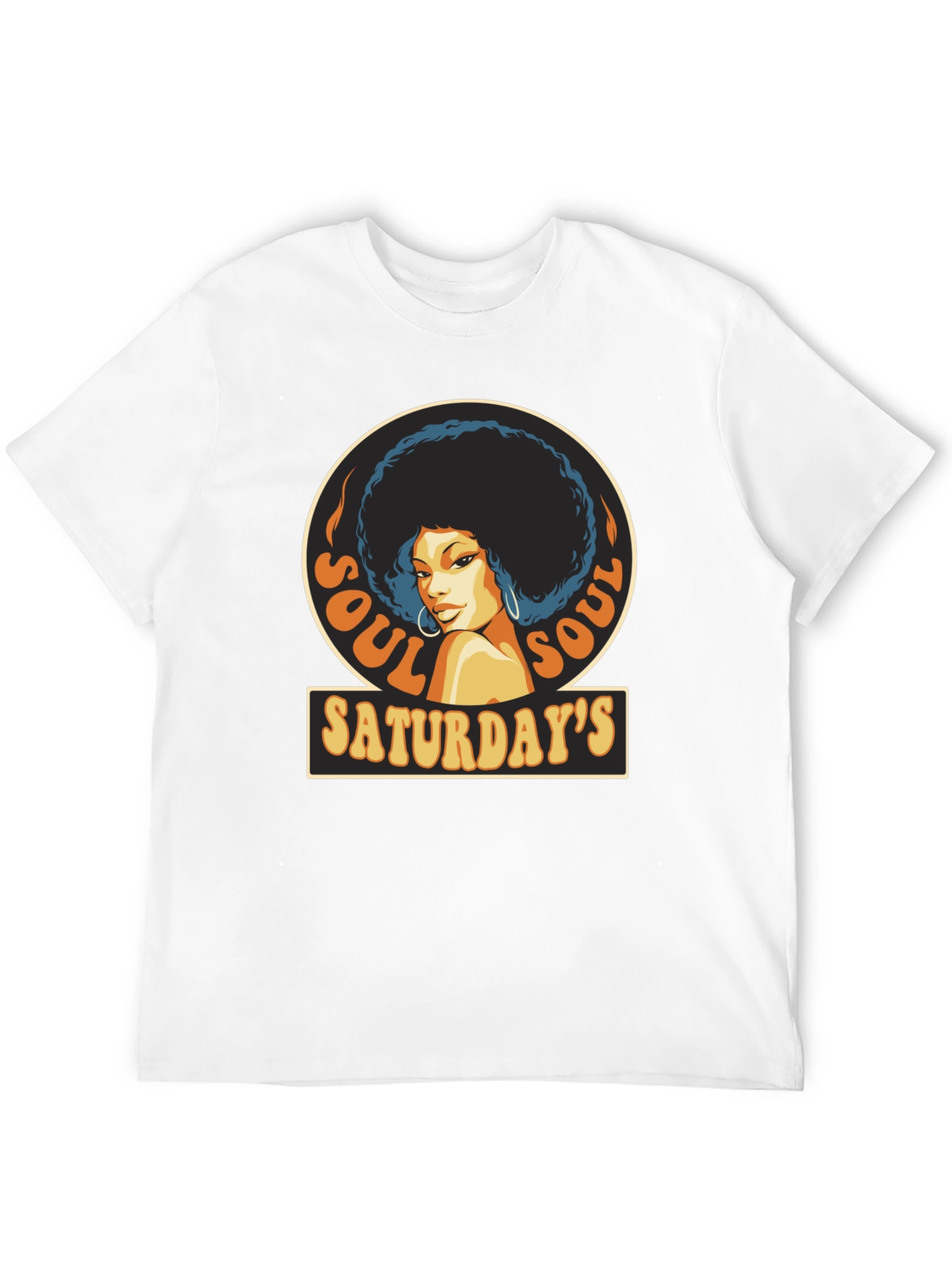 Soul Saturdays T-Shirt - Retro Afro Design