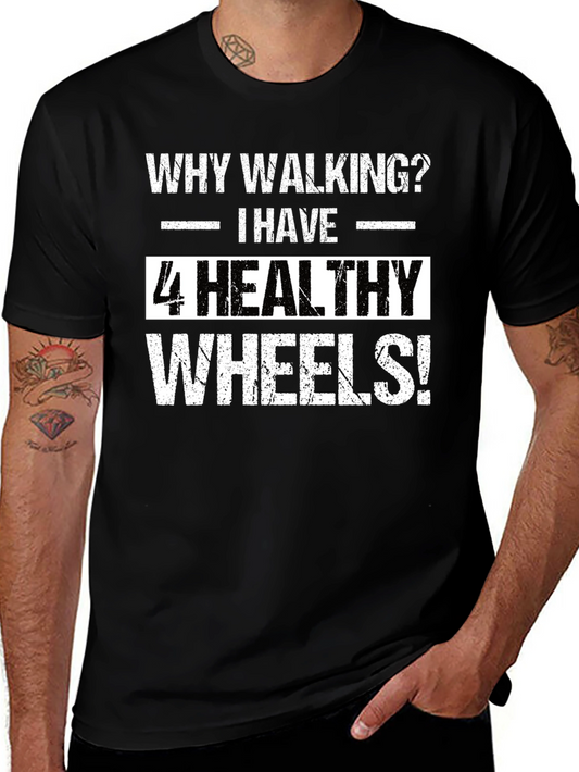 4 Healthy Wheels T-Shirt - Funny Car Lover Tee