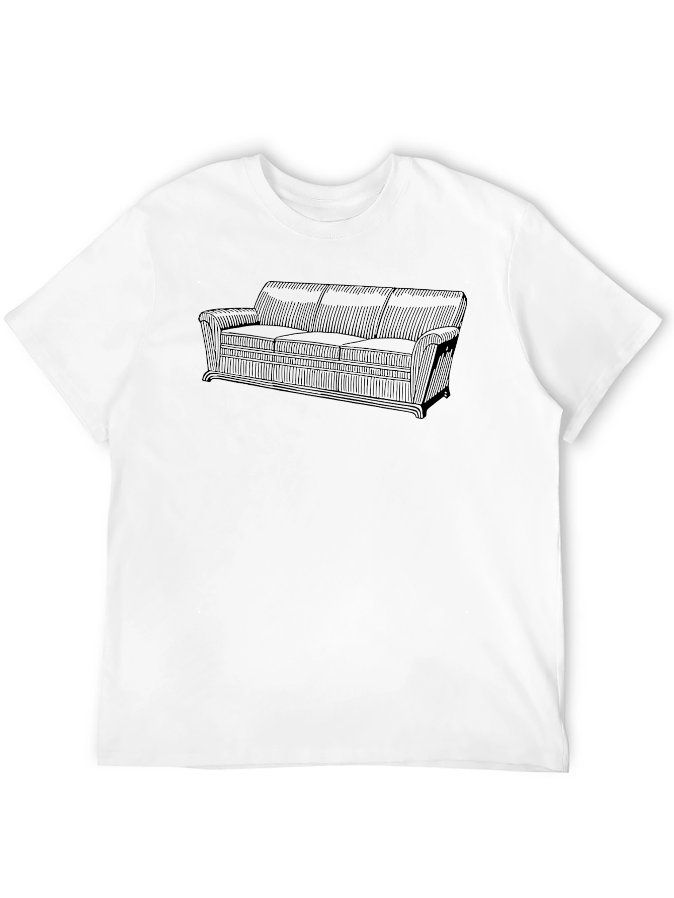 Retro Couch Graphic Tee - Comfortable & Stylish