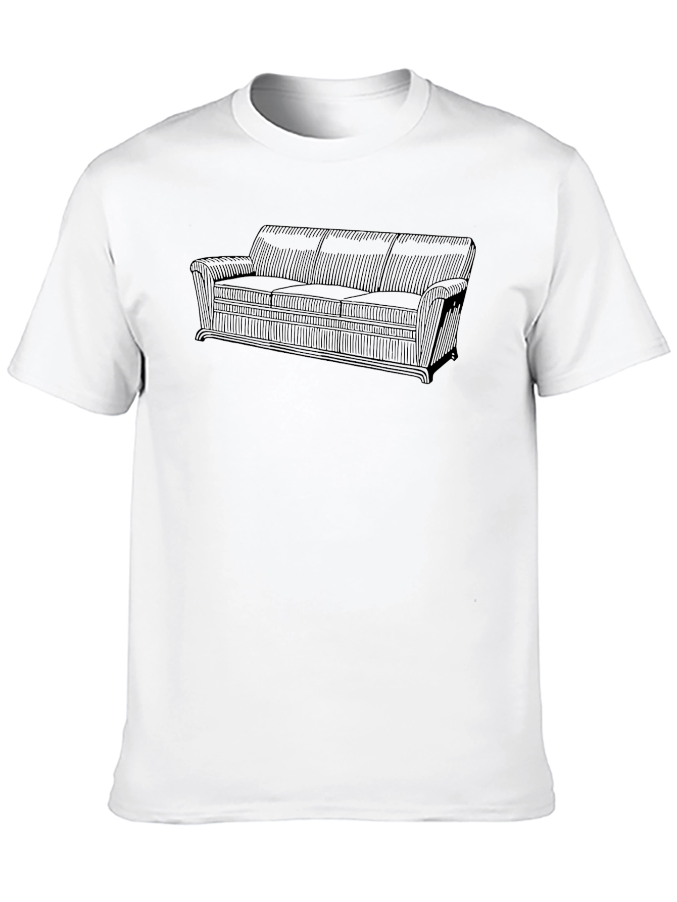 Retro Couch Graphic Tee - Comfortable & Stylish