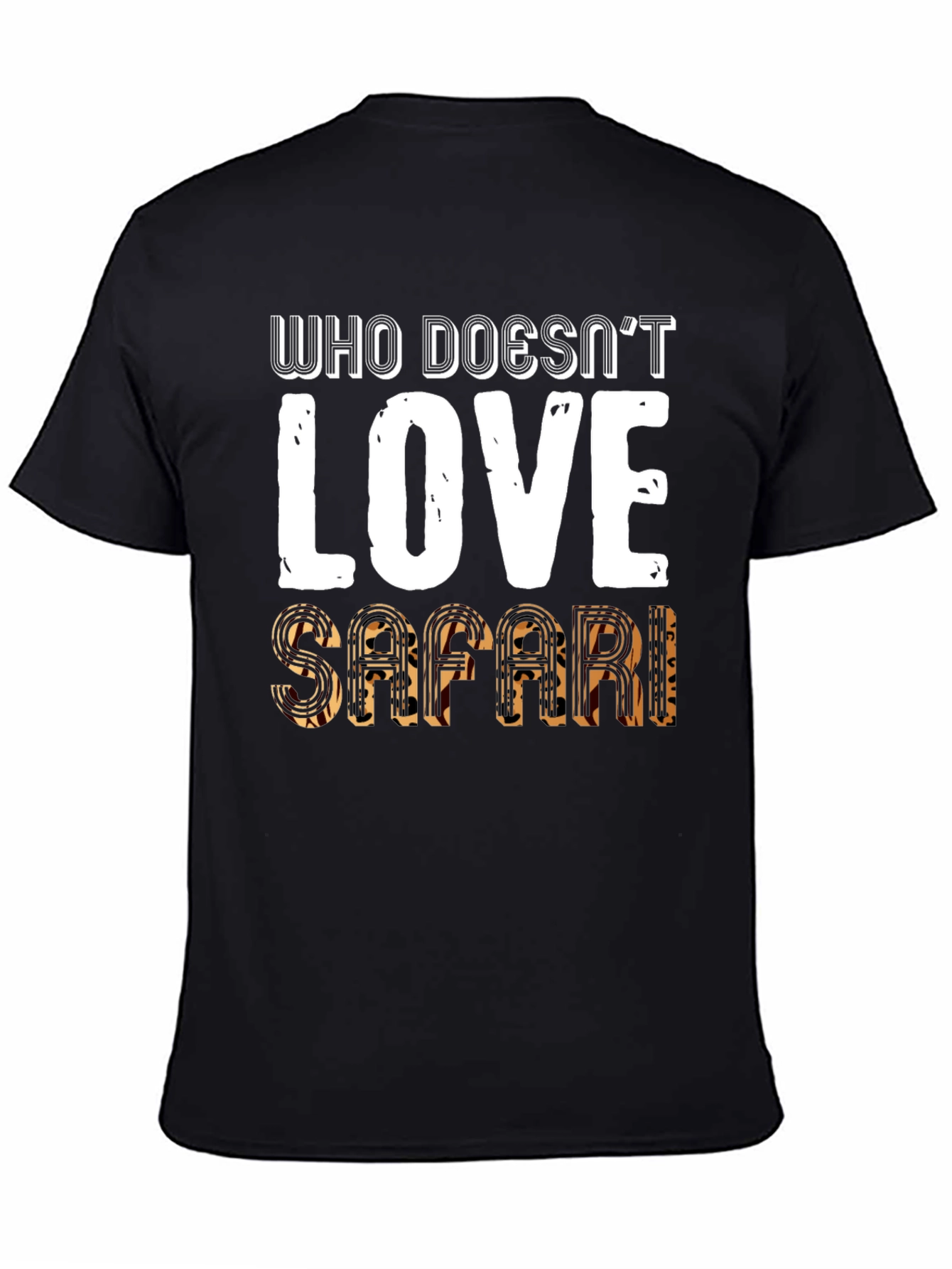 Safari Lover Black T-Shirt