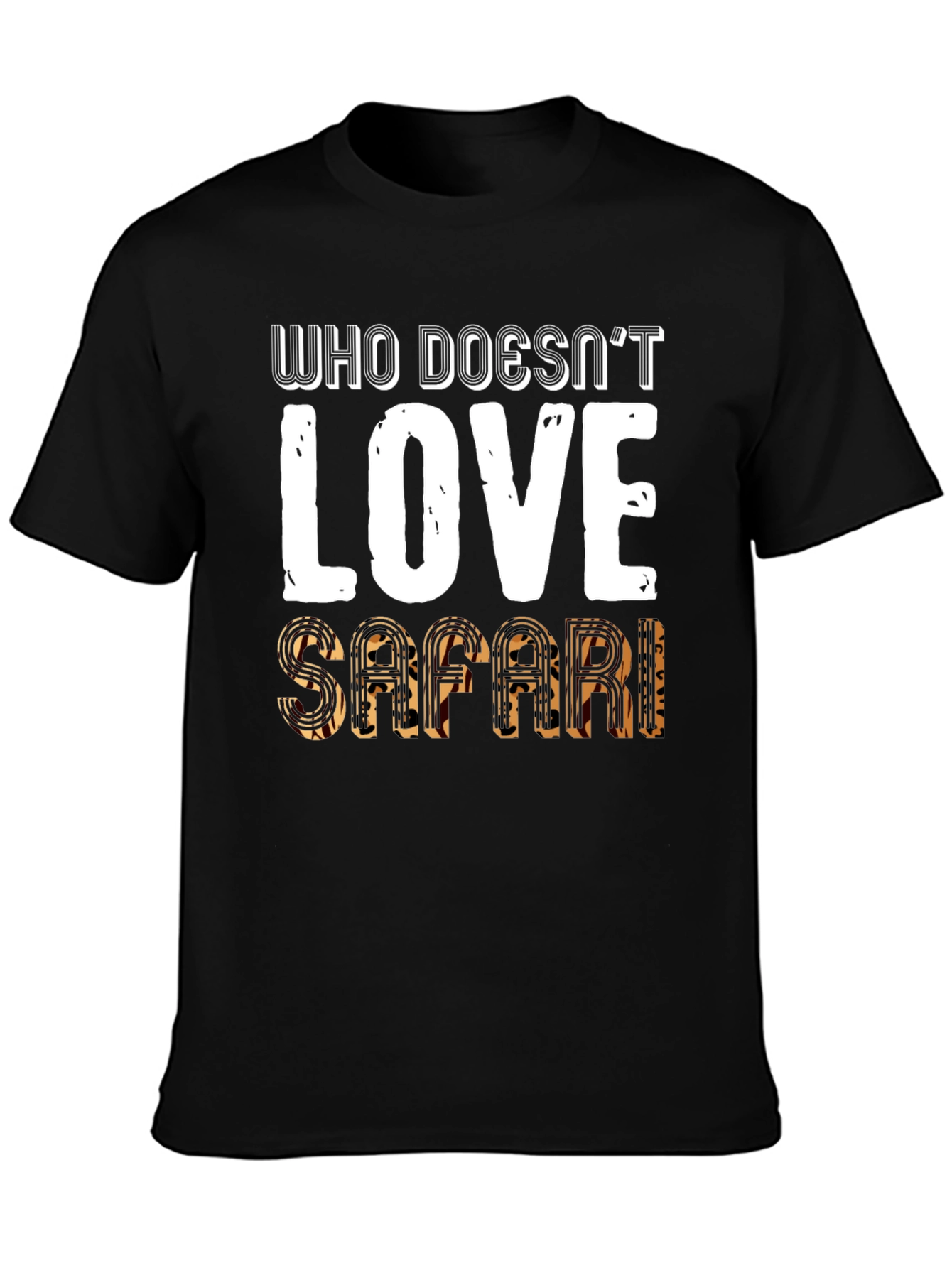 Safari Lover Black T-Shirt