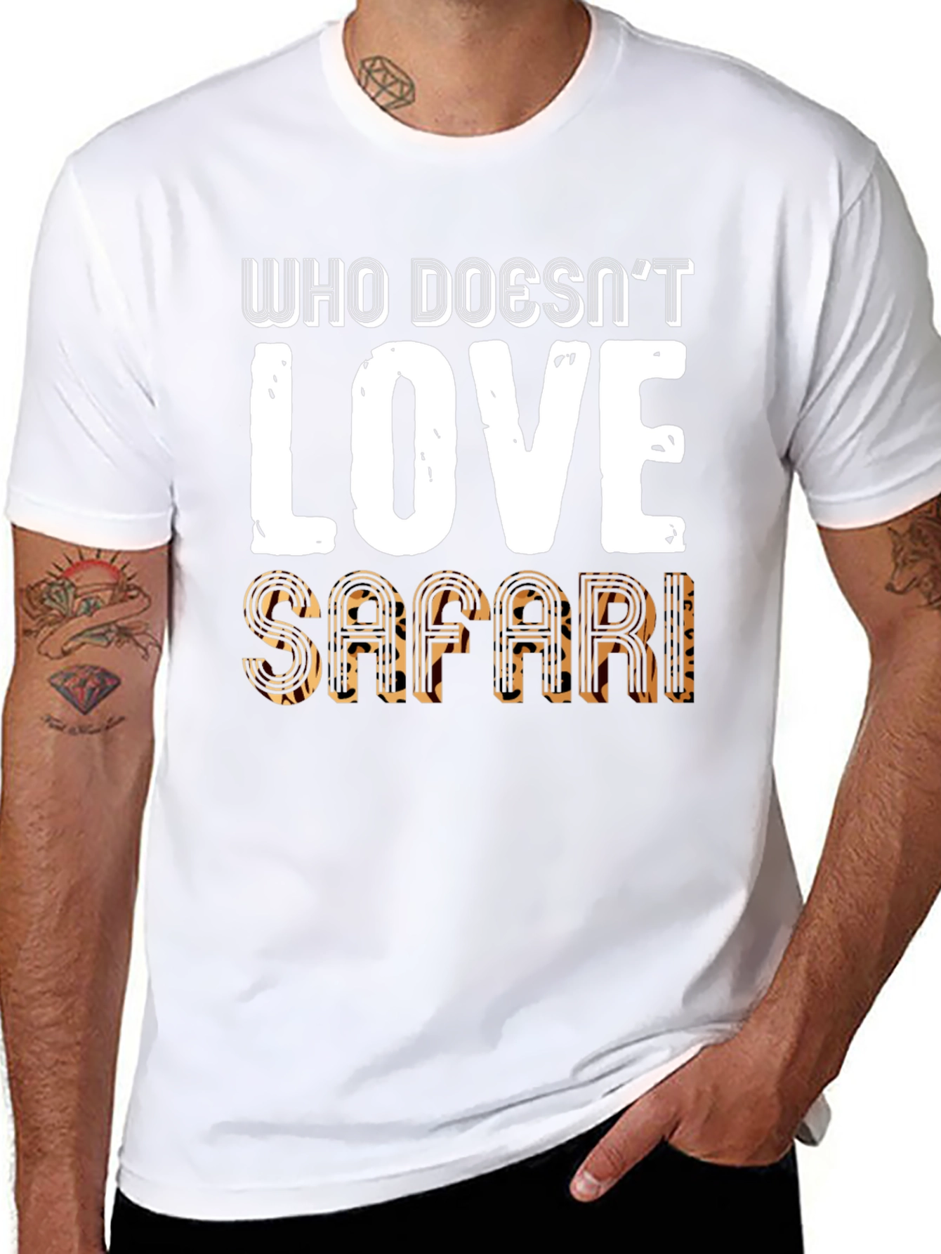 Safari Lover Black T-Shirt