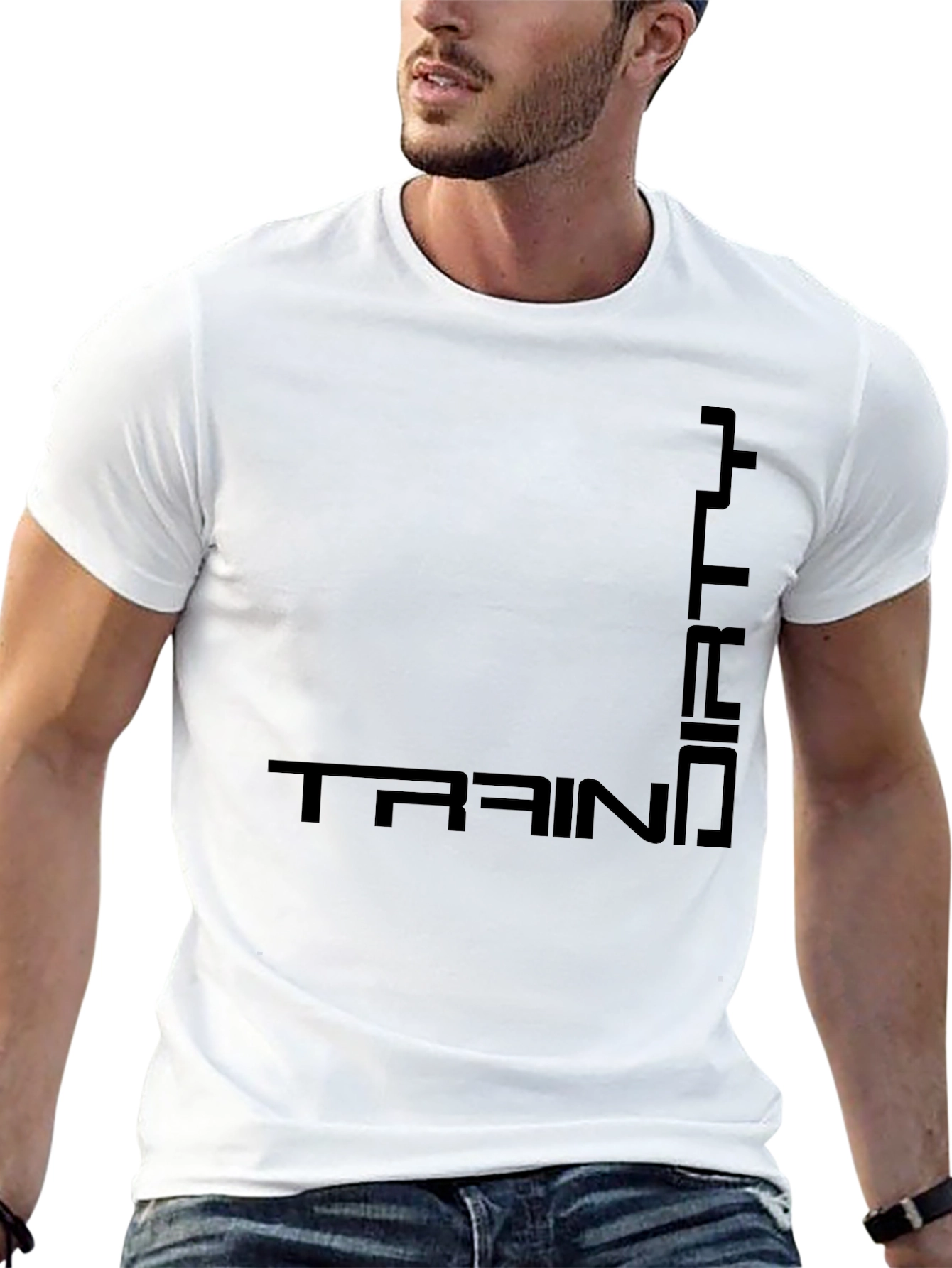 Train Dirty Black Graphic T-Shirt