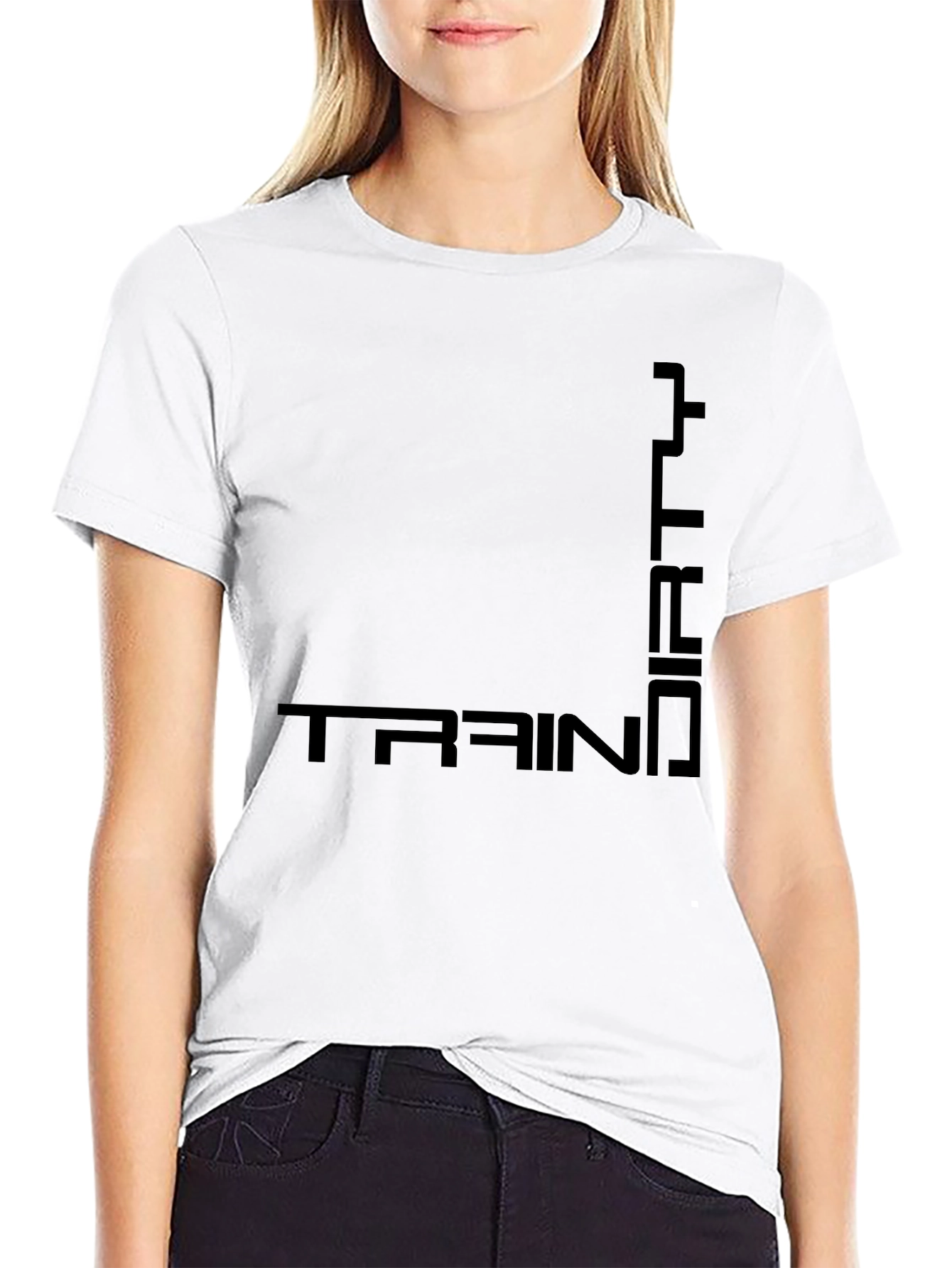 Train Dirty Black Graphic T-Shirt