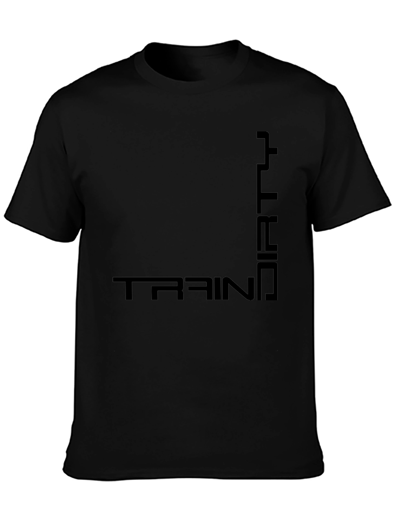 Train Dirty Black Graphic T-Shirt