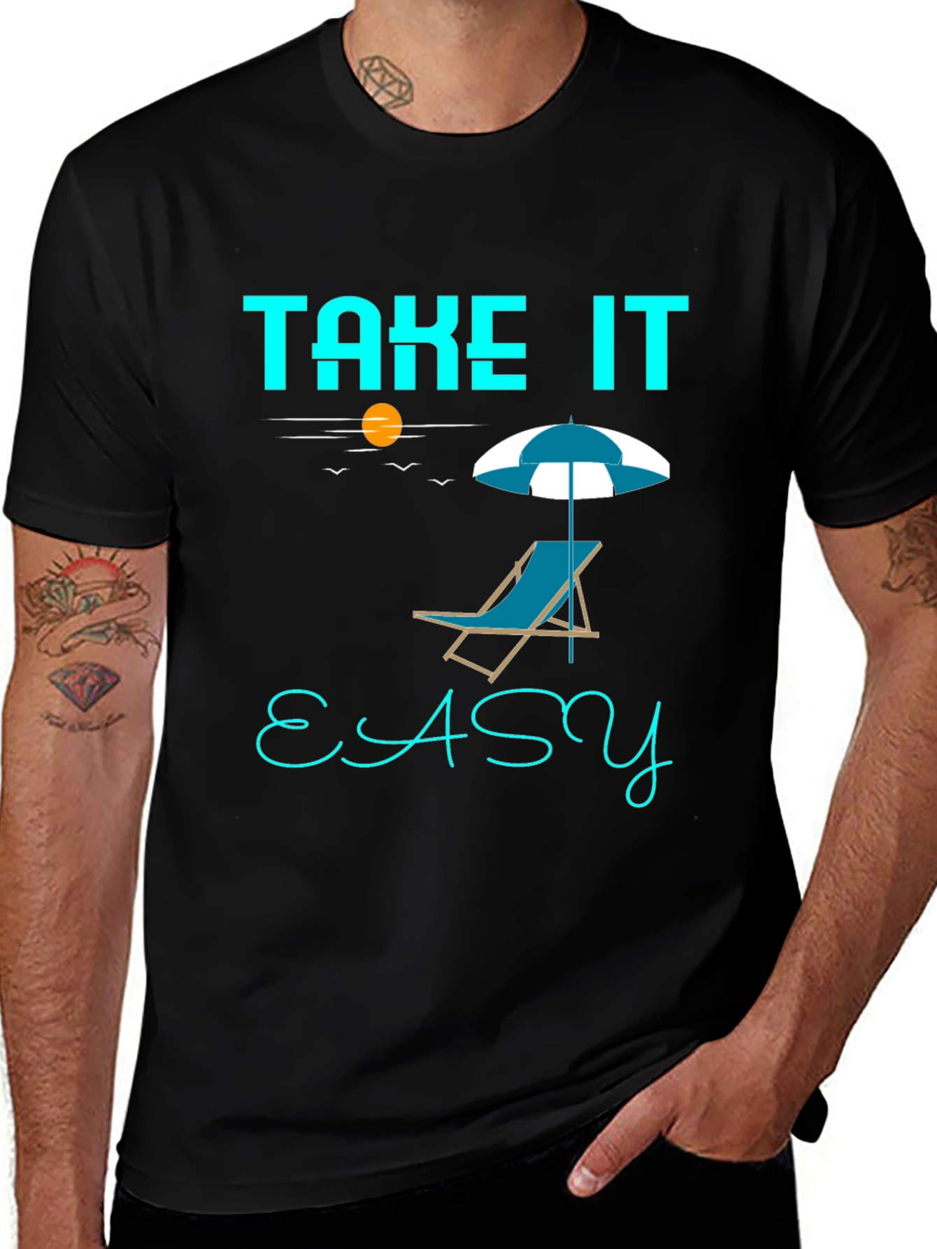 Take It Easy Beach Chair T-Shirt