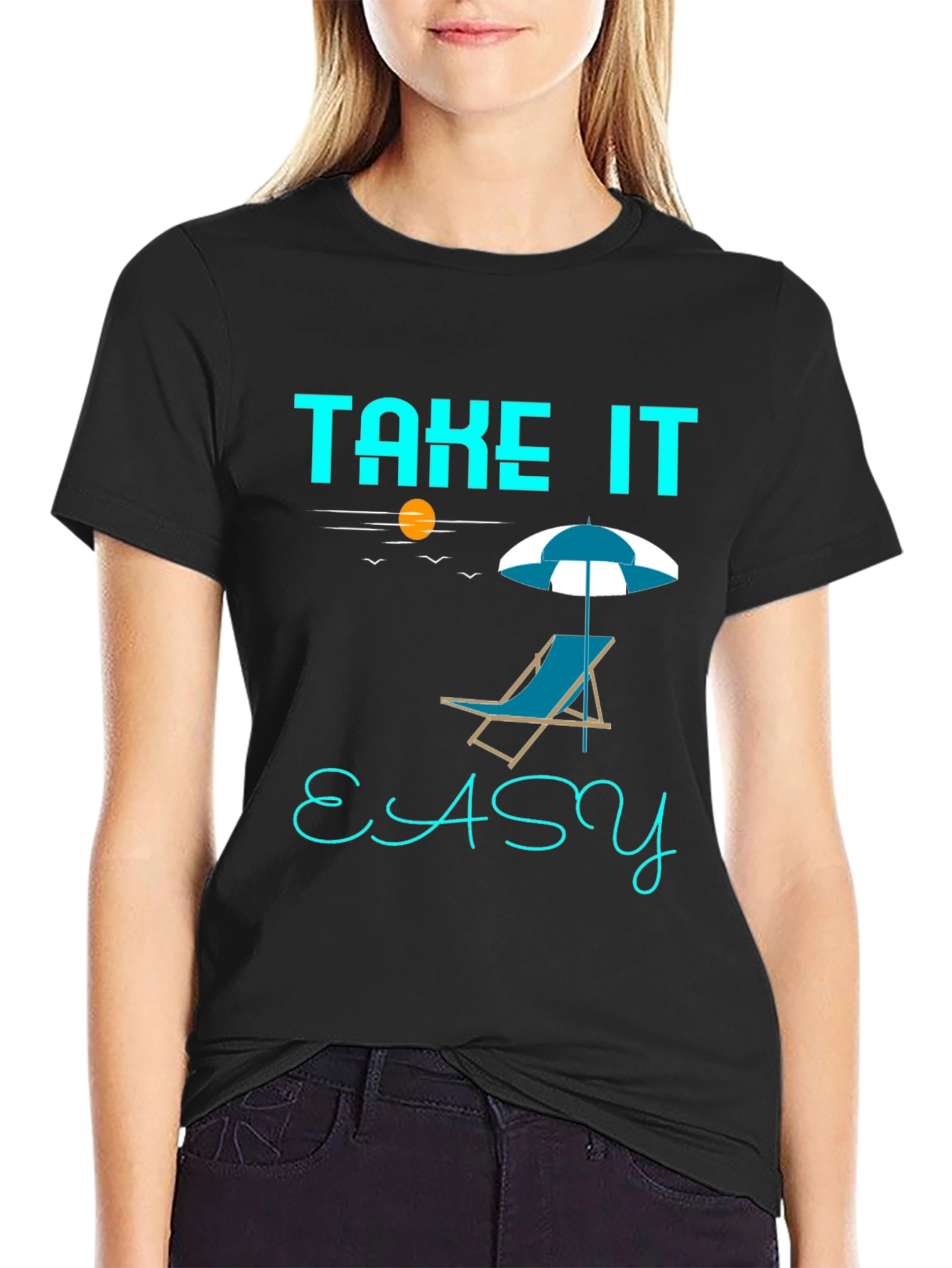 Take It Easy Beach Chair T-Shirt