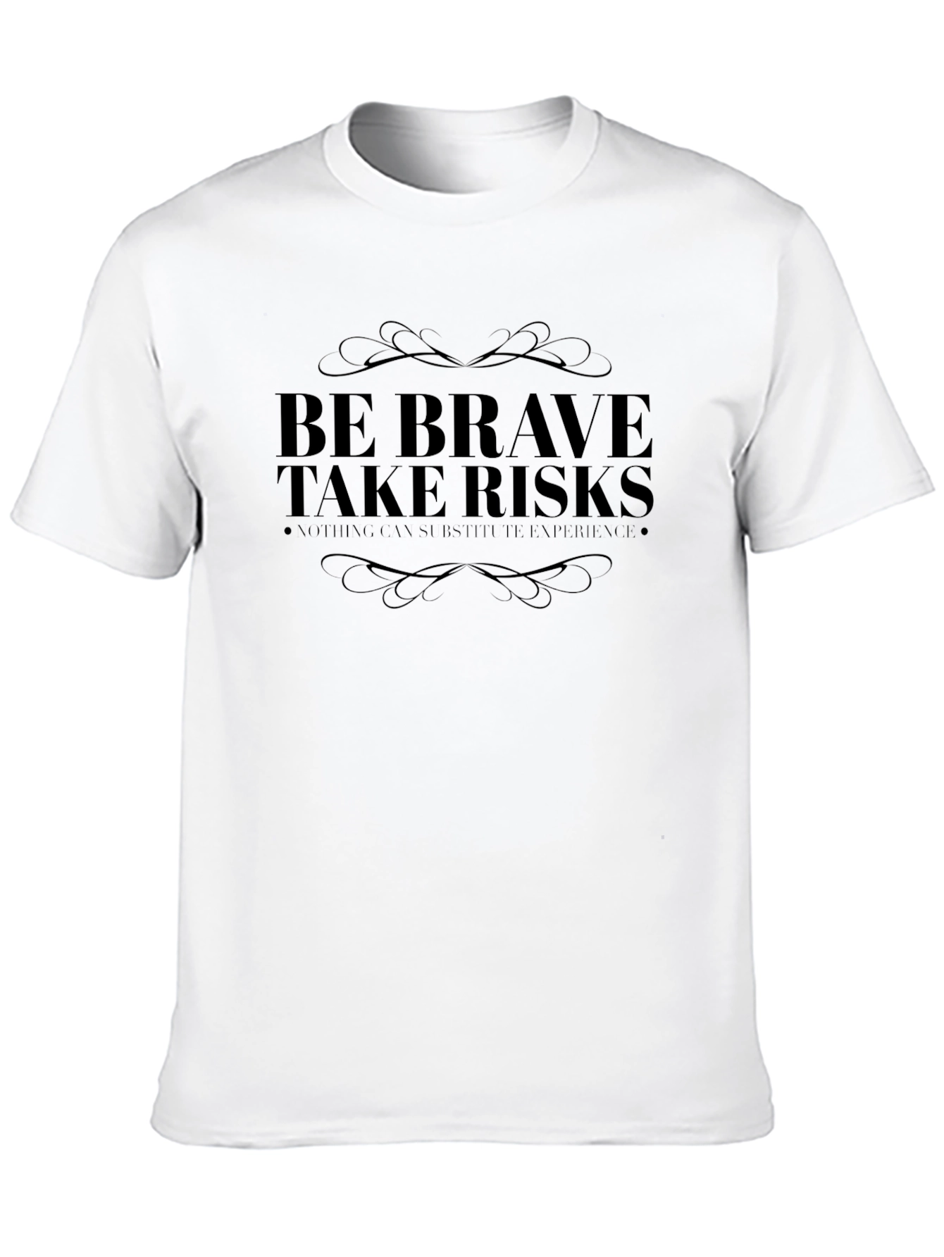 Be Brave Take Risks Graphic Tee - Soft Cotton