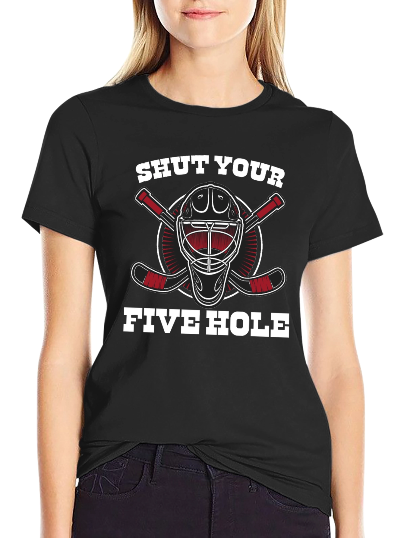 Shut Your Five Hole Hockey T-Shirt