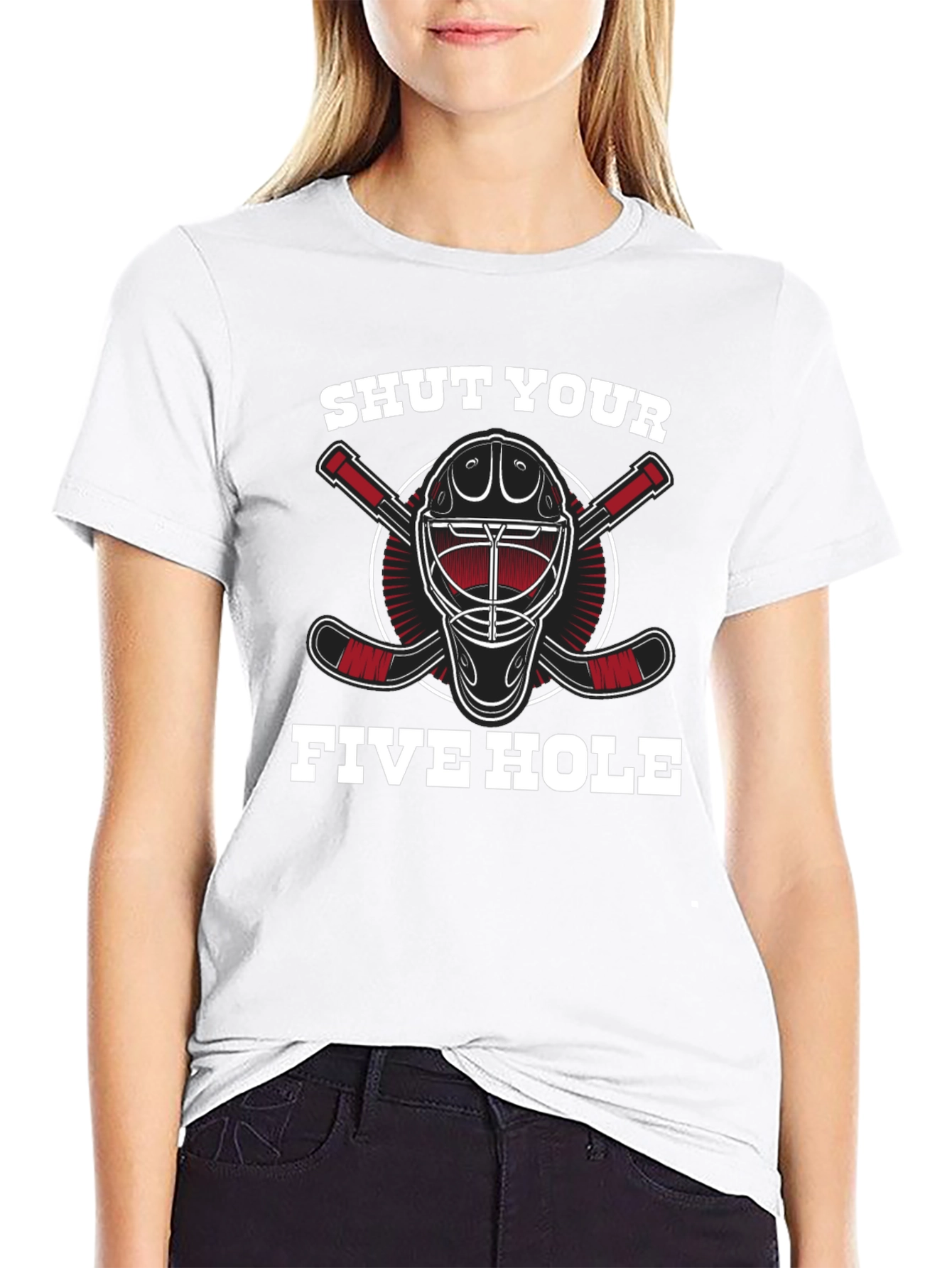 Shut Your Five Hole Hockey T-Shirt