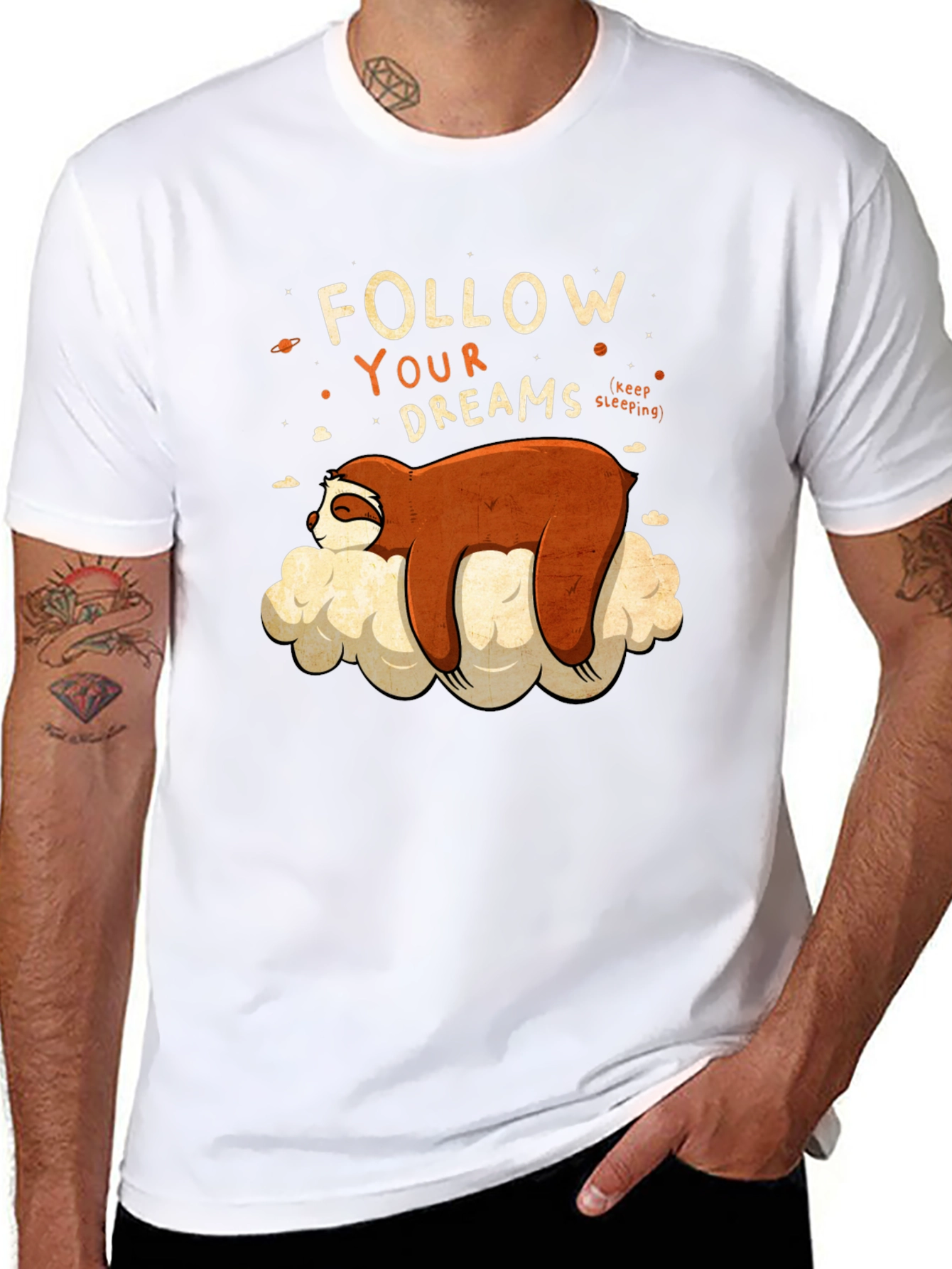 Sloth Follow Your Dreams Graphic Tee