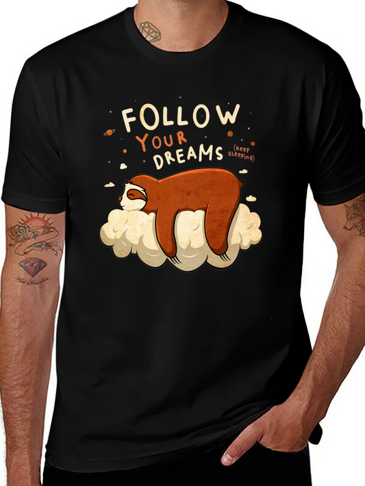 Sloth Follow Your Dreams Graphic Tee